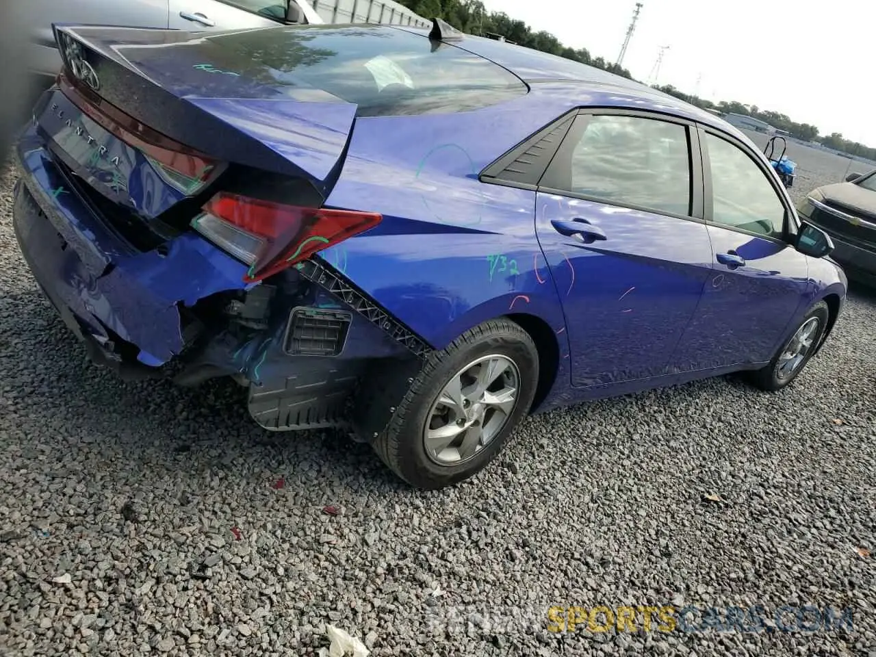 3 Photograph of a damaged car KMHLL4AG1PU594622 HYUNDAI ELANTRA 2023