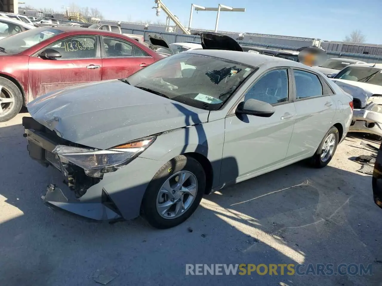 1 Photograph of a damaged car KMHLL4AG4PU437392 HYUNDAI ELANTRA 2023