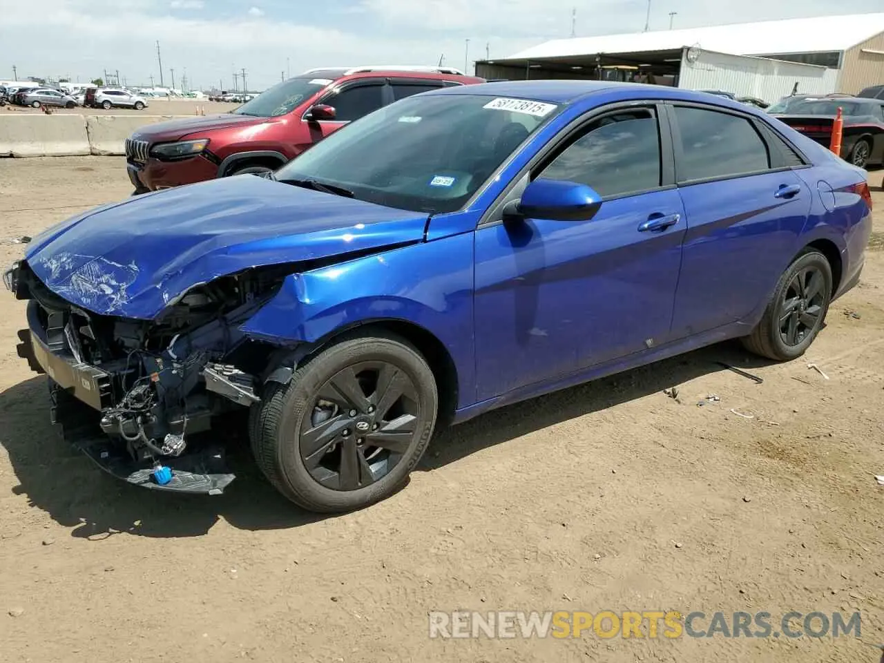 1 Photograph of a damaged car KMHLM4AG0PU582359 HYUNDAI ELANTRA 2023