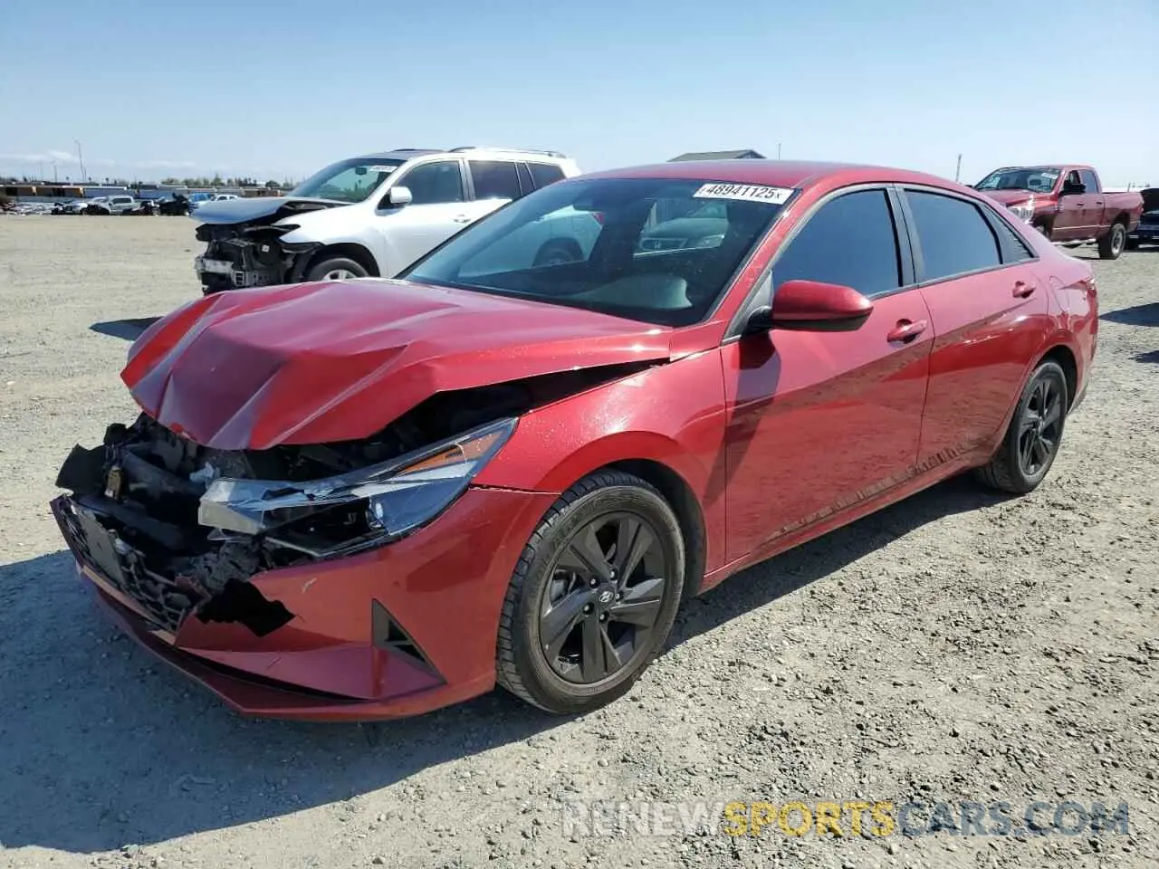 1 Photograph of a damaged car KMHLM4AG2PU384799 HYUNDAI ELANTRA 2023