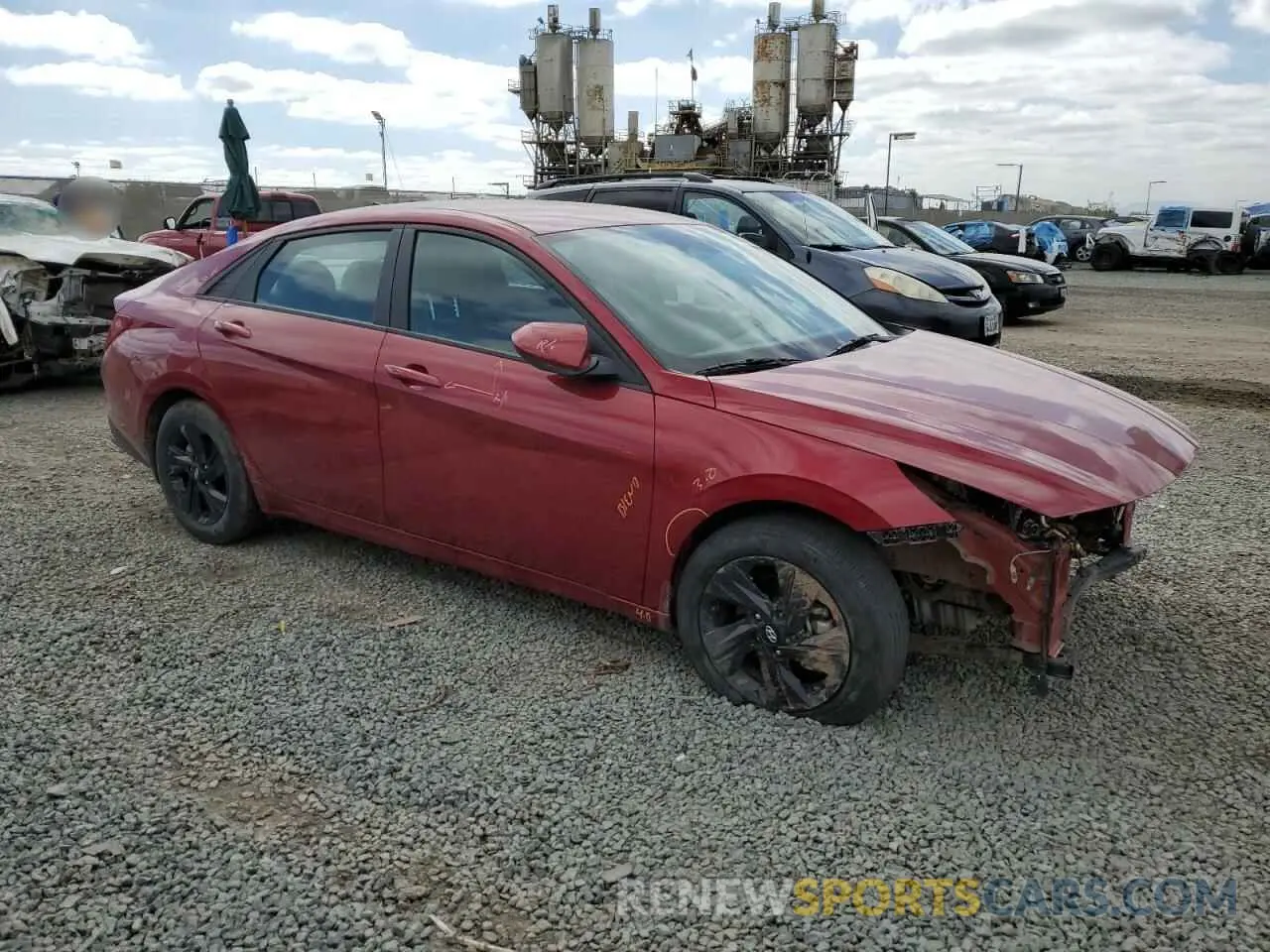 4 Photograph of a damaged car KMHLM4AG2PU562243 HYUNDAI ELANTRA 2023