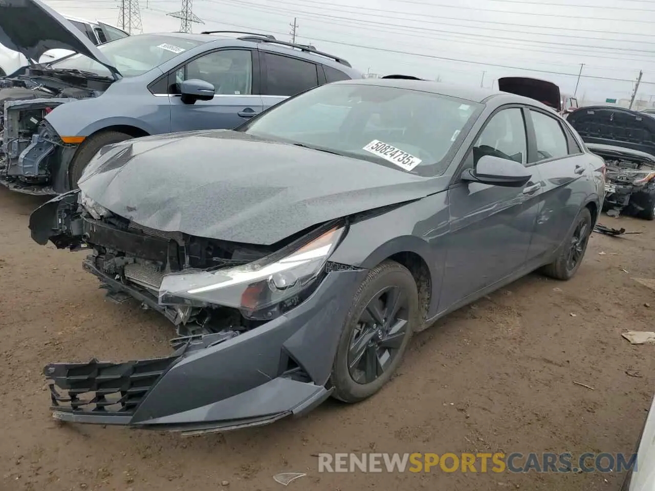 1 Photograph of a damaged car KMHLM4AG2PU581603 HYUNDAI ELANTRA 2023
