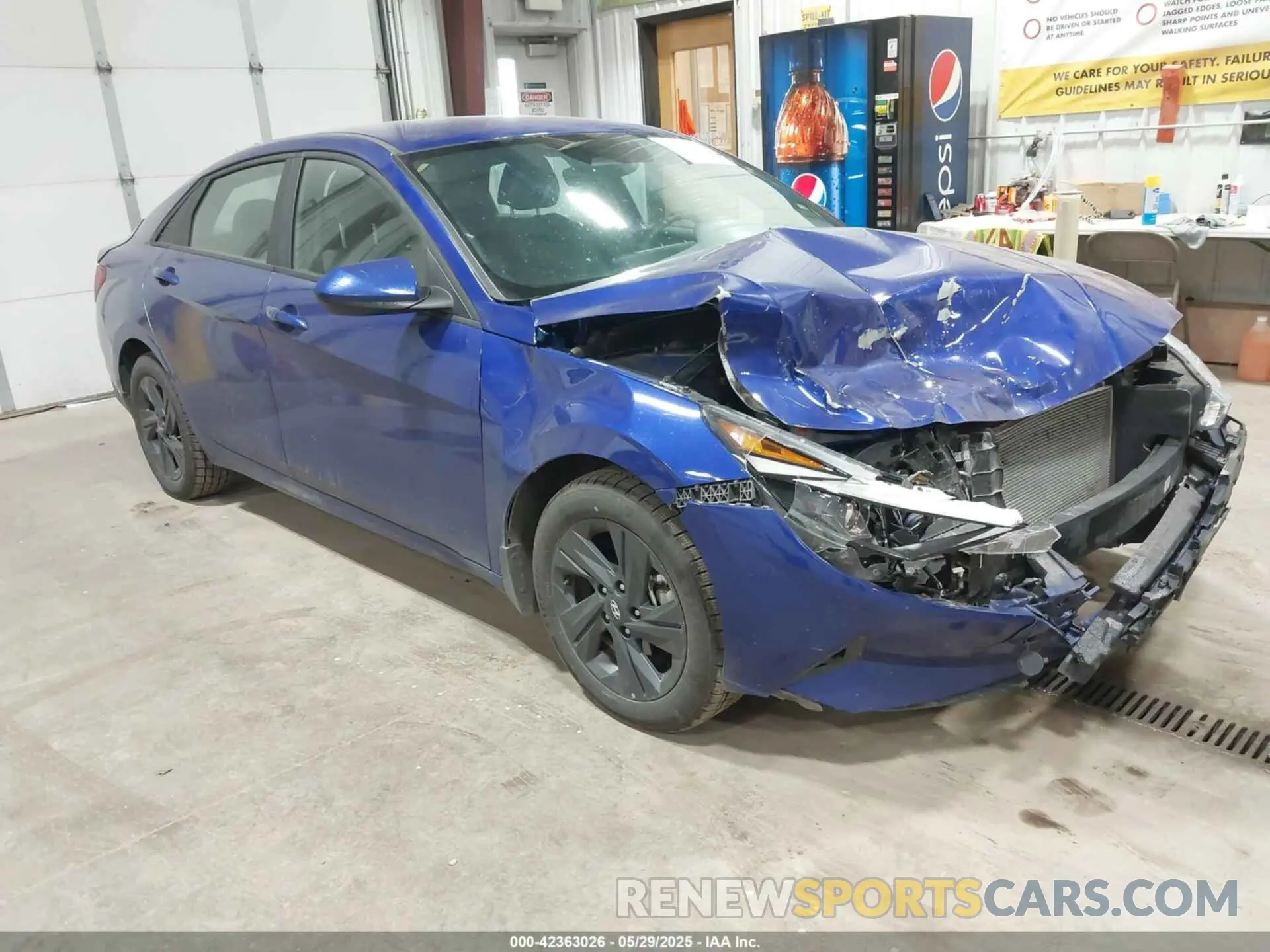 1 Photograph of a damaged car KMHLM4AG2PU593282 HYUNDAI ELANTRA 2023
