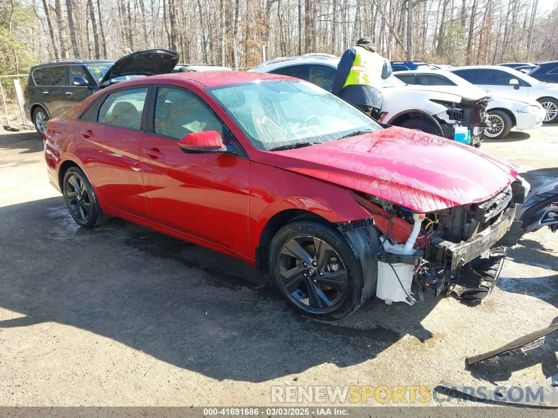 1 Photograph of a damaged car KMHLM4AG2PU602322 HYUNDAI ELANTRA 2023