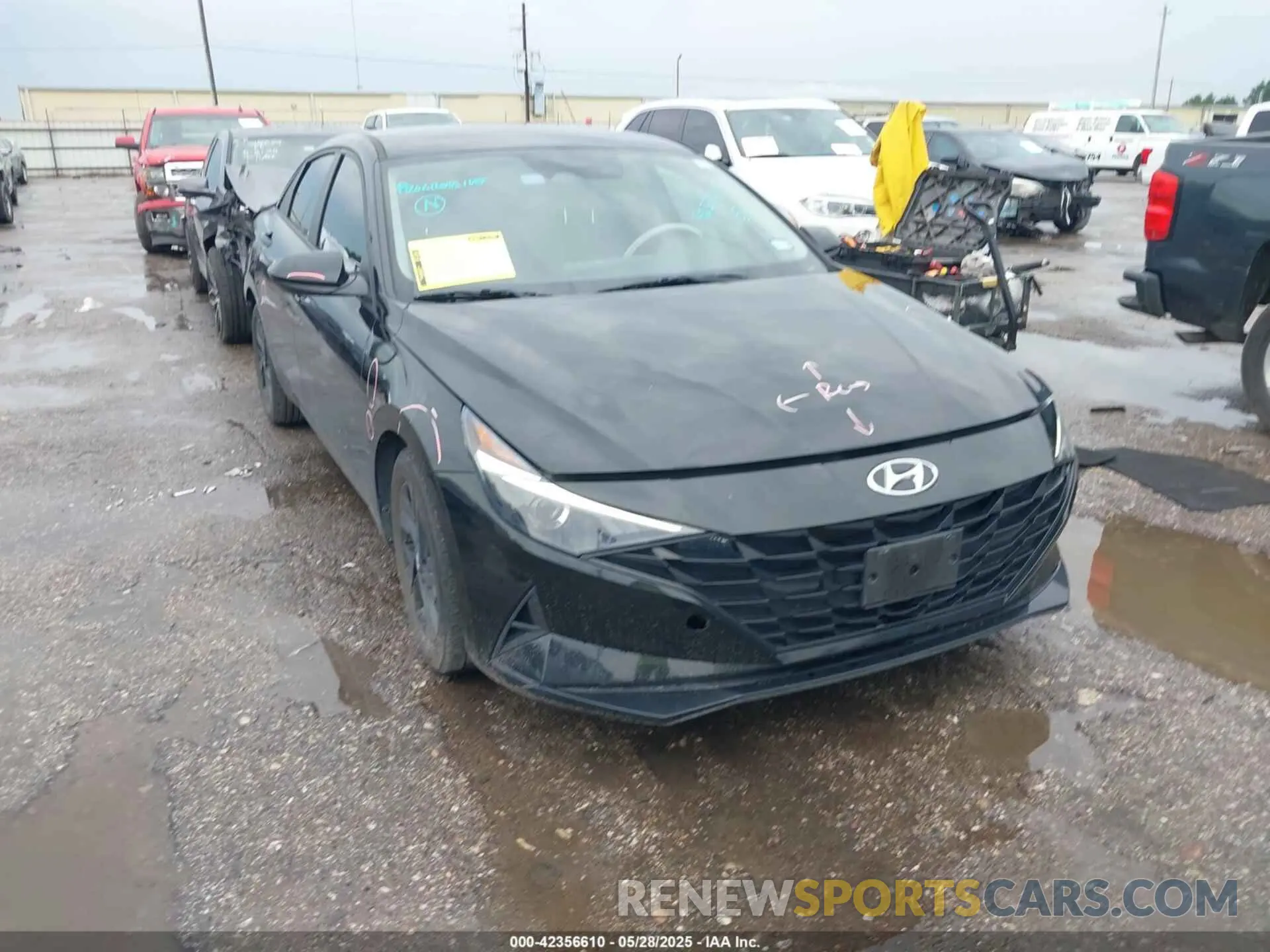 1 Photograph of a damaged car KMHLM4AG3PU375352 HYUNDAI ELANTRA 2023