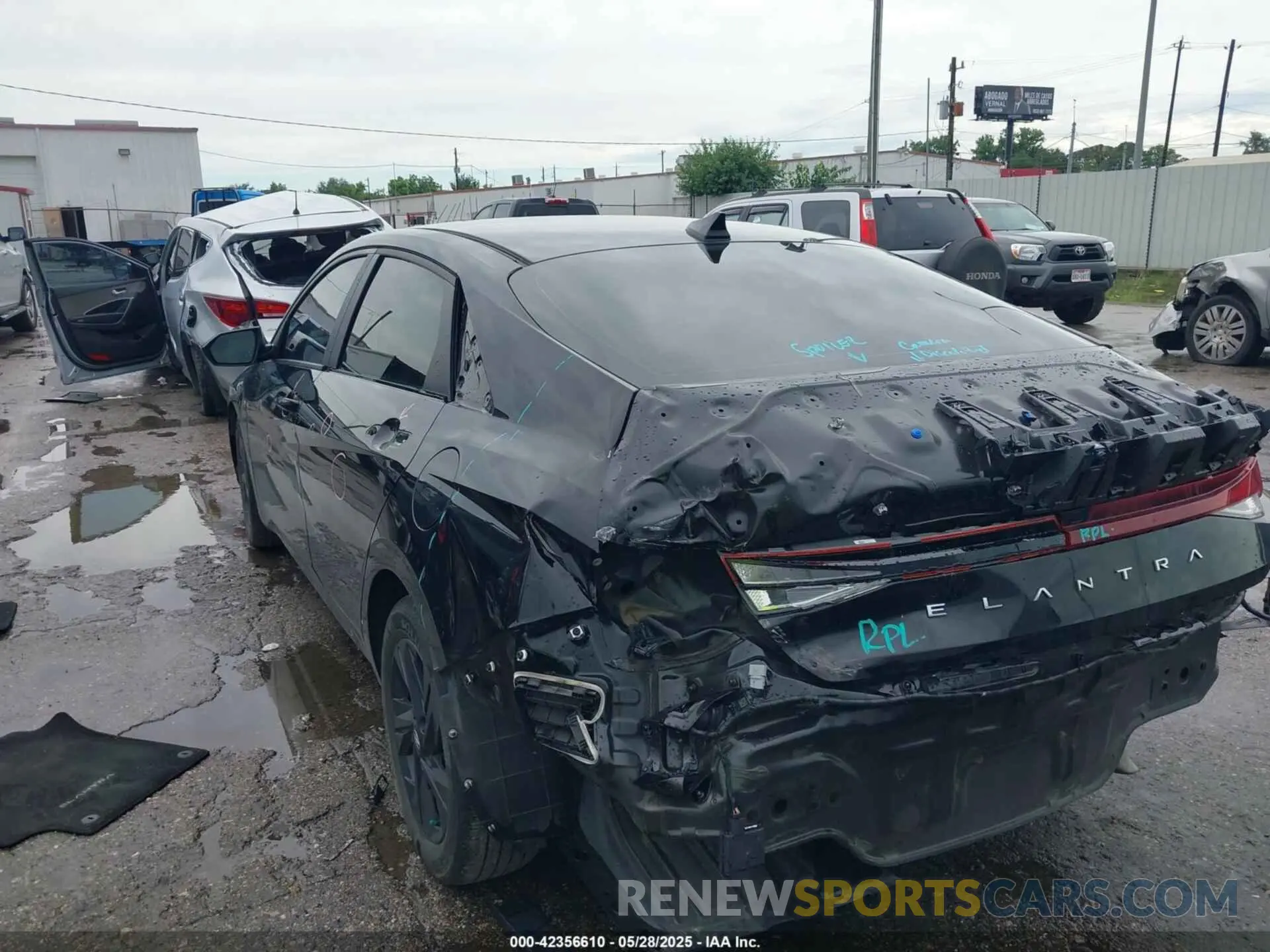 3 Photograph of a damaged car KMHLM4AG3PU375352 HYUNDAI ELANTRA 2023