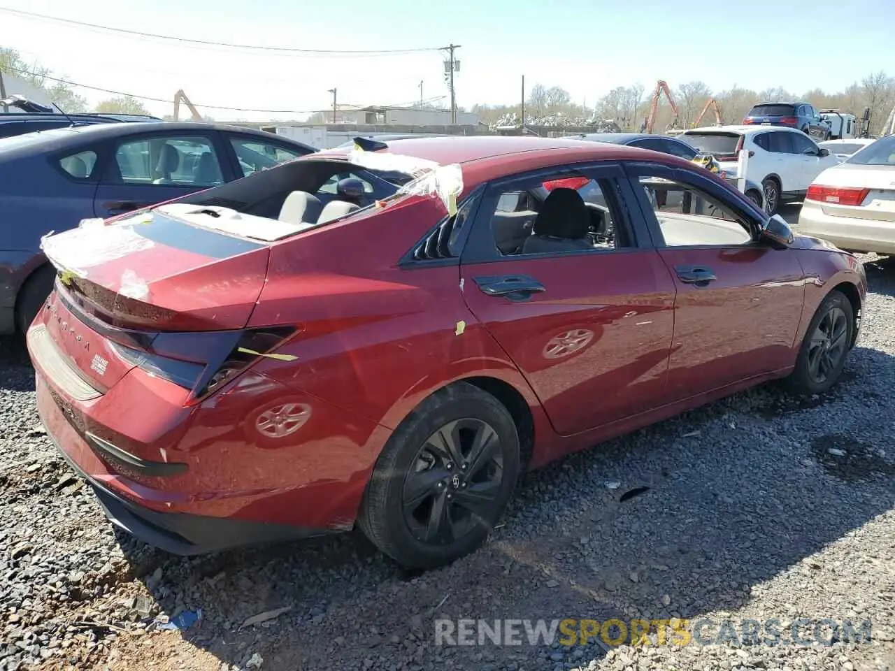 3 Photograph of a damaged car KMHLM4AG3PU567208 HYUNDAI ELANTRA 2023