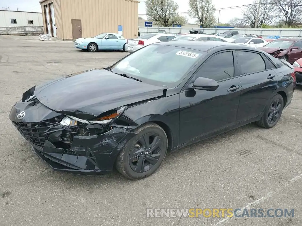 1 Photograph of a damaged car KMHLM4AG3PU593534 HYUNDAI ELANTRA 2023