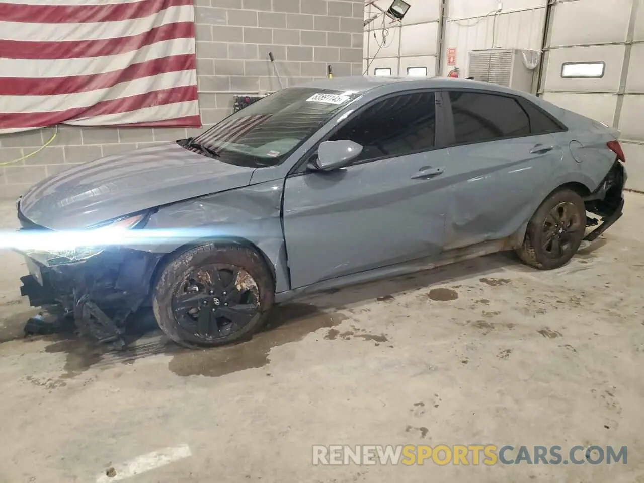 1 Photograph of a damaged car KMHLM4AG4PU392189 HYUNDAI ELANTRA 2023