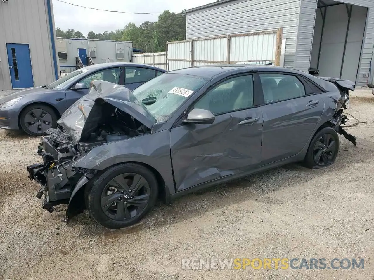1 Photograph of a damaged car KMHLM4AG4PU627979 HYUNDAI ELANTRA 2023
