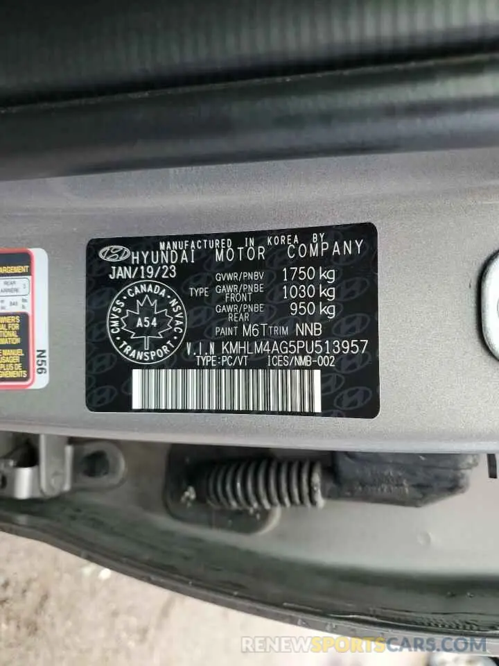 12 Photograph of a damaged car KMHLM4AG5PU513957 HYUNDAI ELANTRA 2023