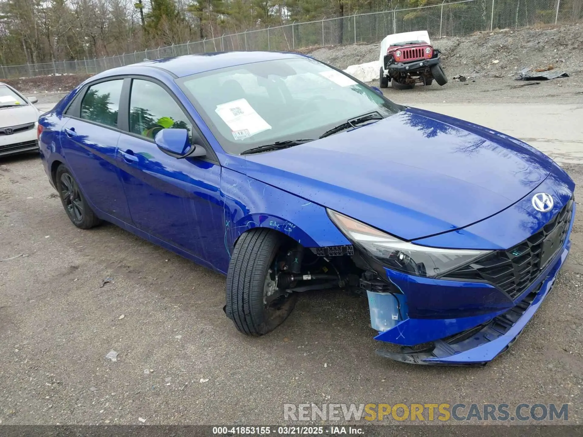 1 Photograph of a damaged car KMHLM4AG5PU571390 HYUNDAI ELANTRA 2023