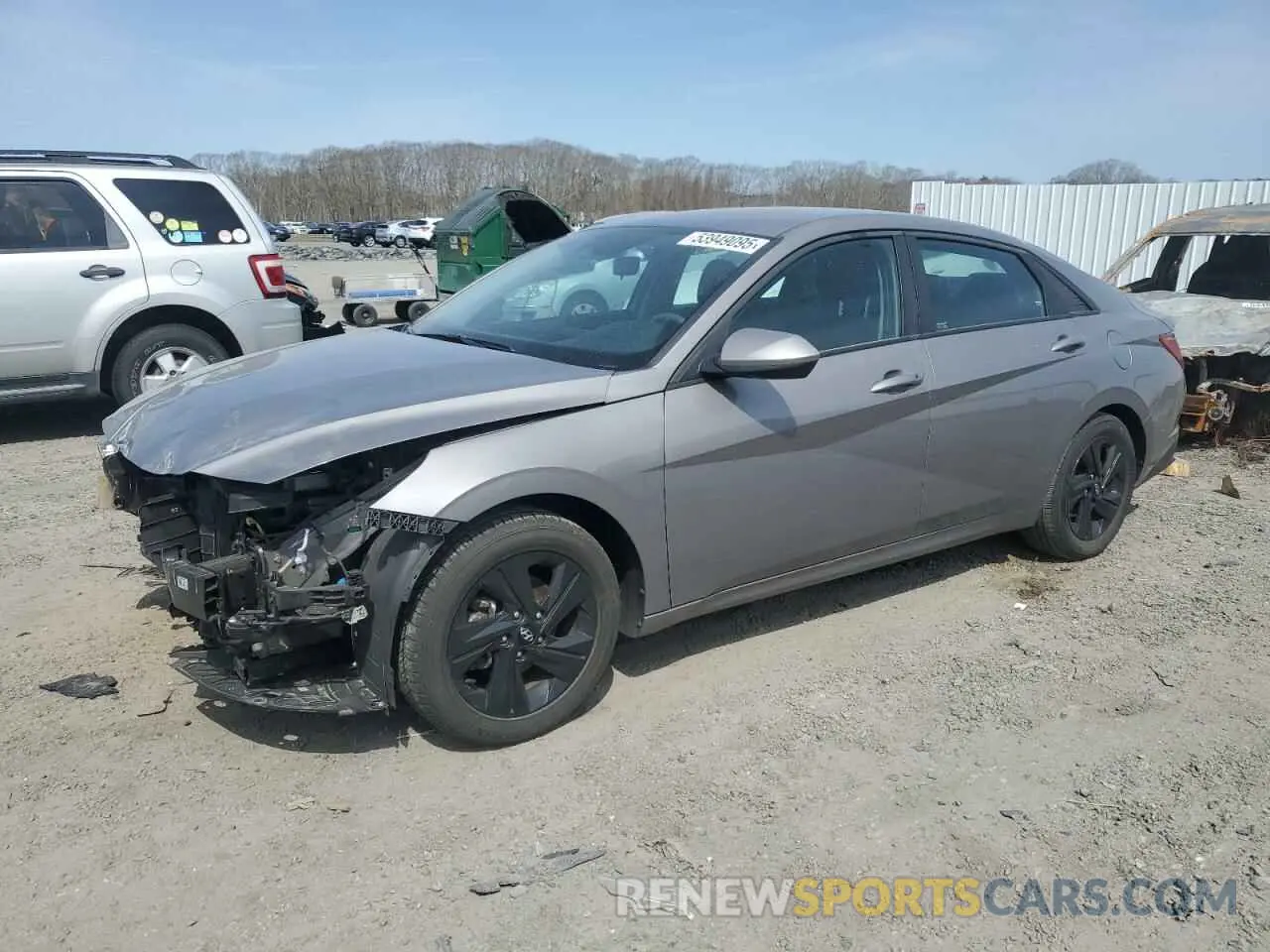 1 Photograph of a damaged car KMHLM4AG6PU372042 HYUNDAI ELANTRA 2023