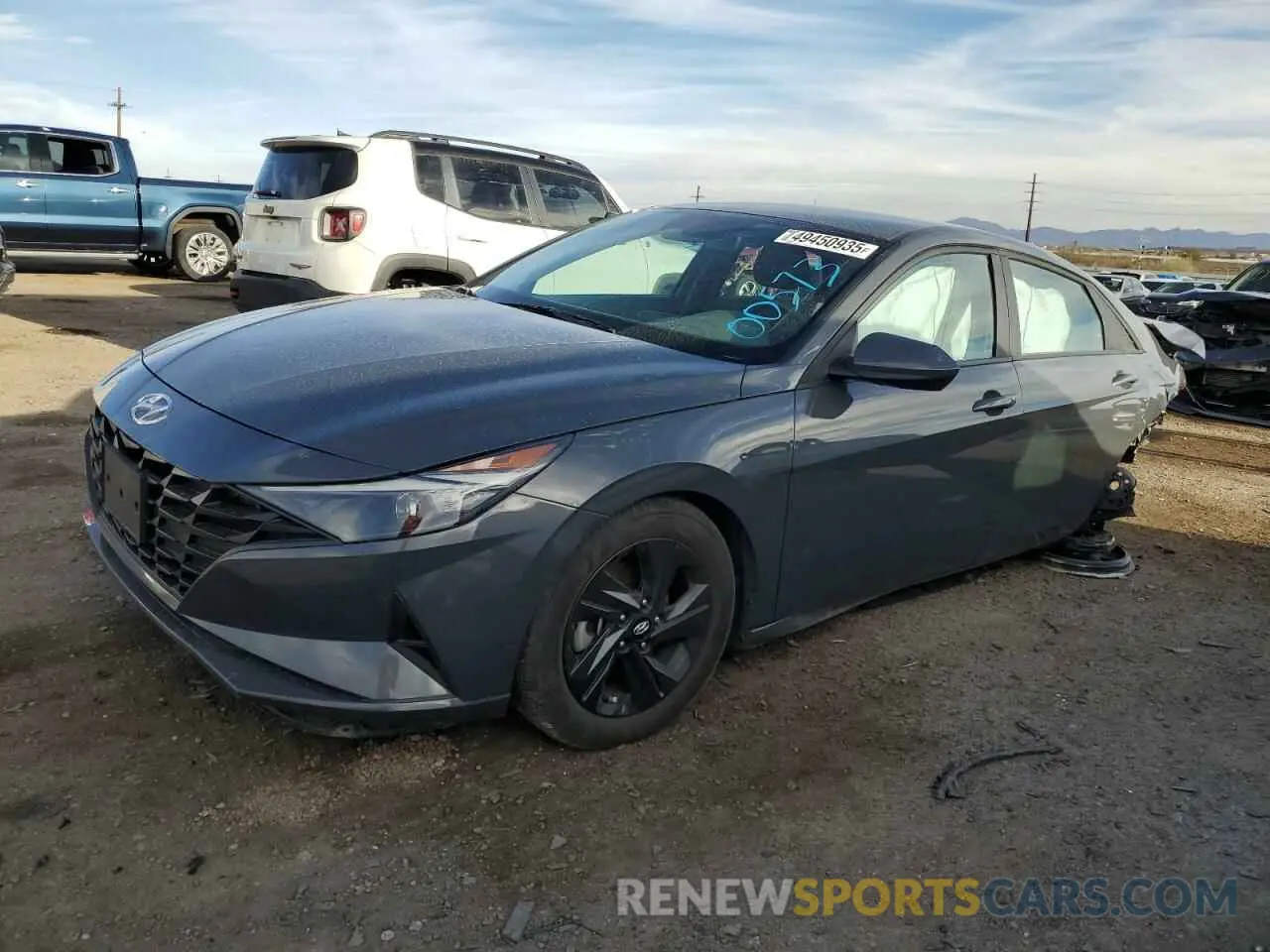 1 Photograph of a damaged car KMHLM4AG6PU600573 HYUNDAI ELANTRA 2023