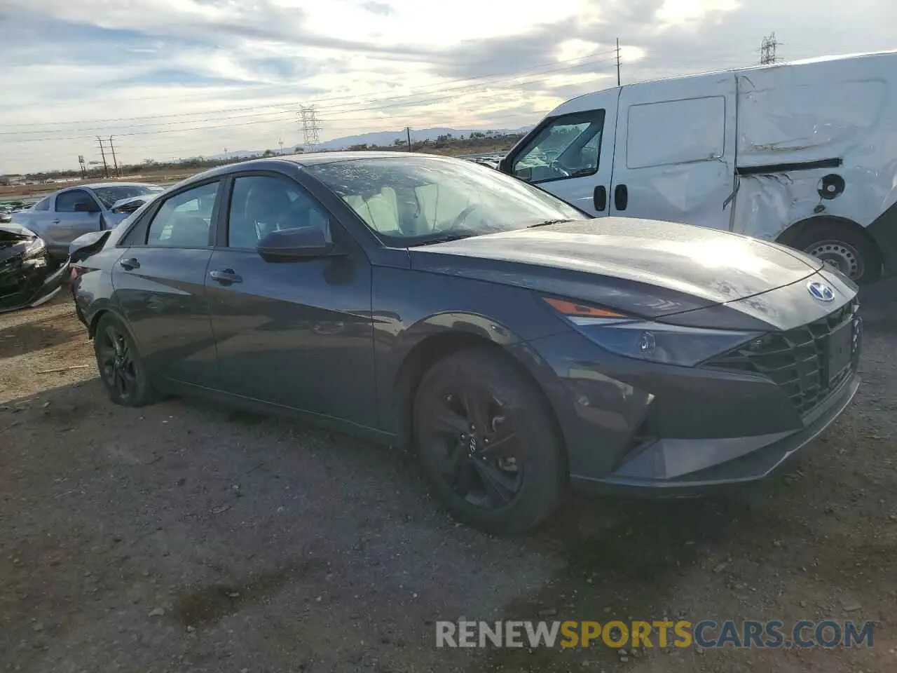 4 Photograph of a damaged car KMHLM4AG6PU600573 HYUNDAI ELANTRA 2023