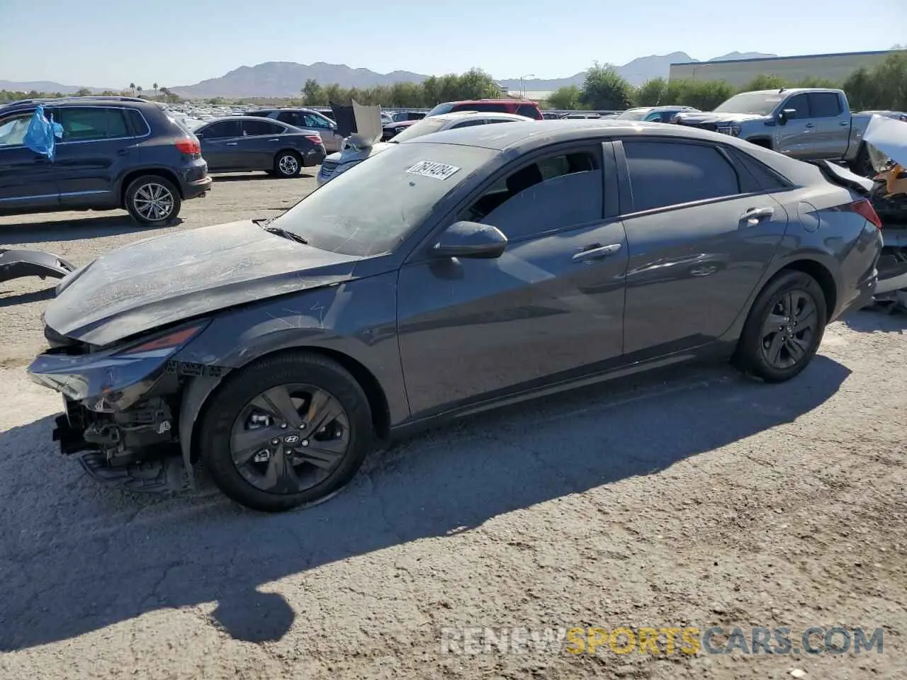 1 Photograph of a damaged car KMHLM4AG7PU595061 HYUNDAI ELANTRA 2023