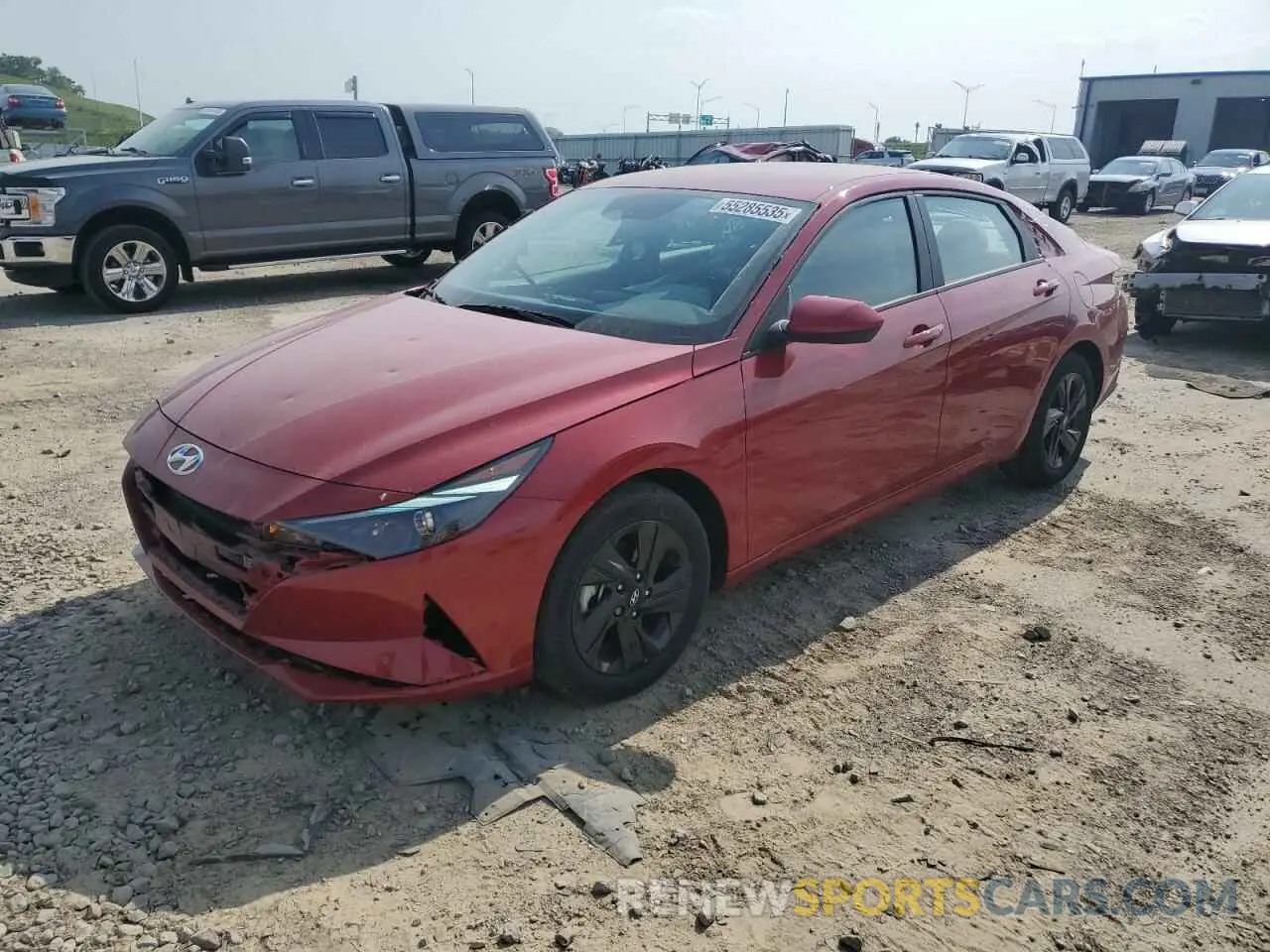 1 Photograph of a damaged car KMHLM4AG8PU464284 HYUNDAI ELANTRA 2023
