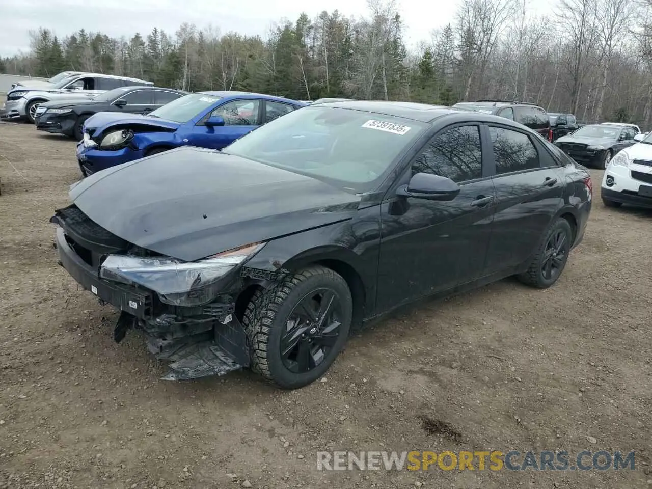1 Photograph of a damaged car KMHLM4AG8PU621537 HYUNDAI ELANTRA 2023