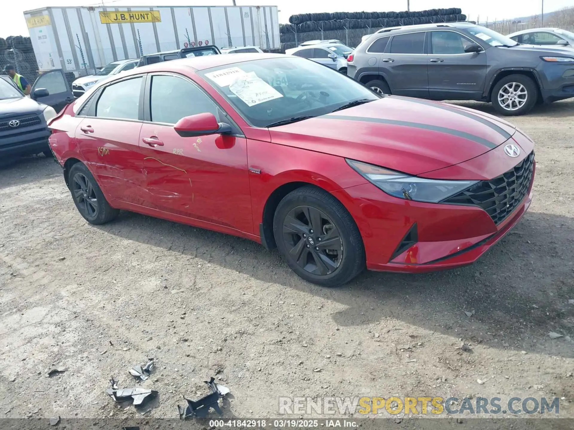 1 Photograph of a damaged car KMHLM4AG9PU432587 HYUNDAI ELANTRA 2023