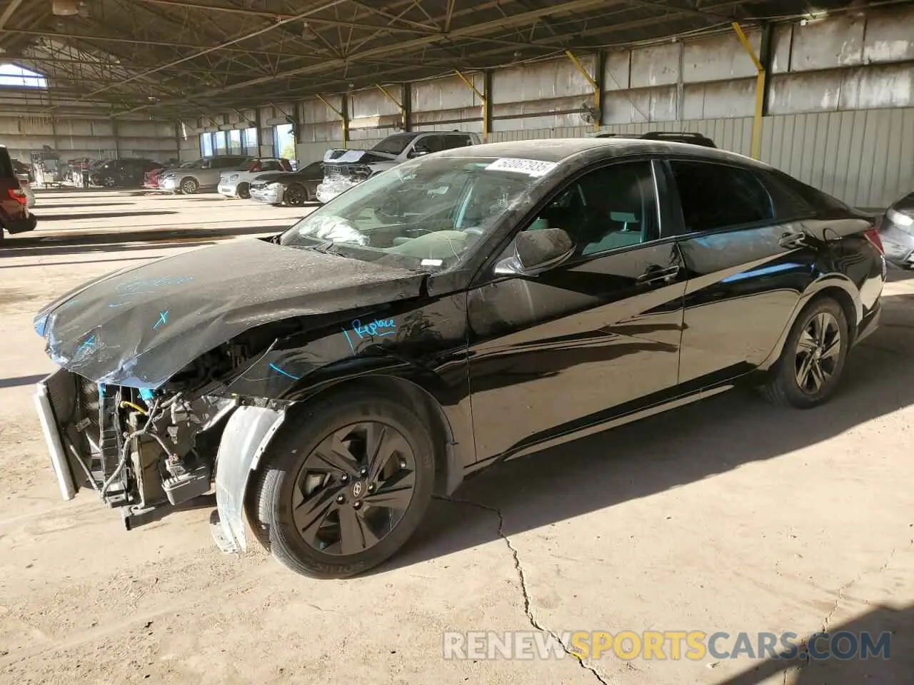 1 Photograph of a damaged car KMHLM4AG9PU469753 HYUNDAI ELANTRA 2023