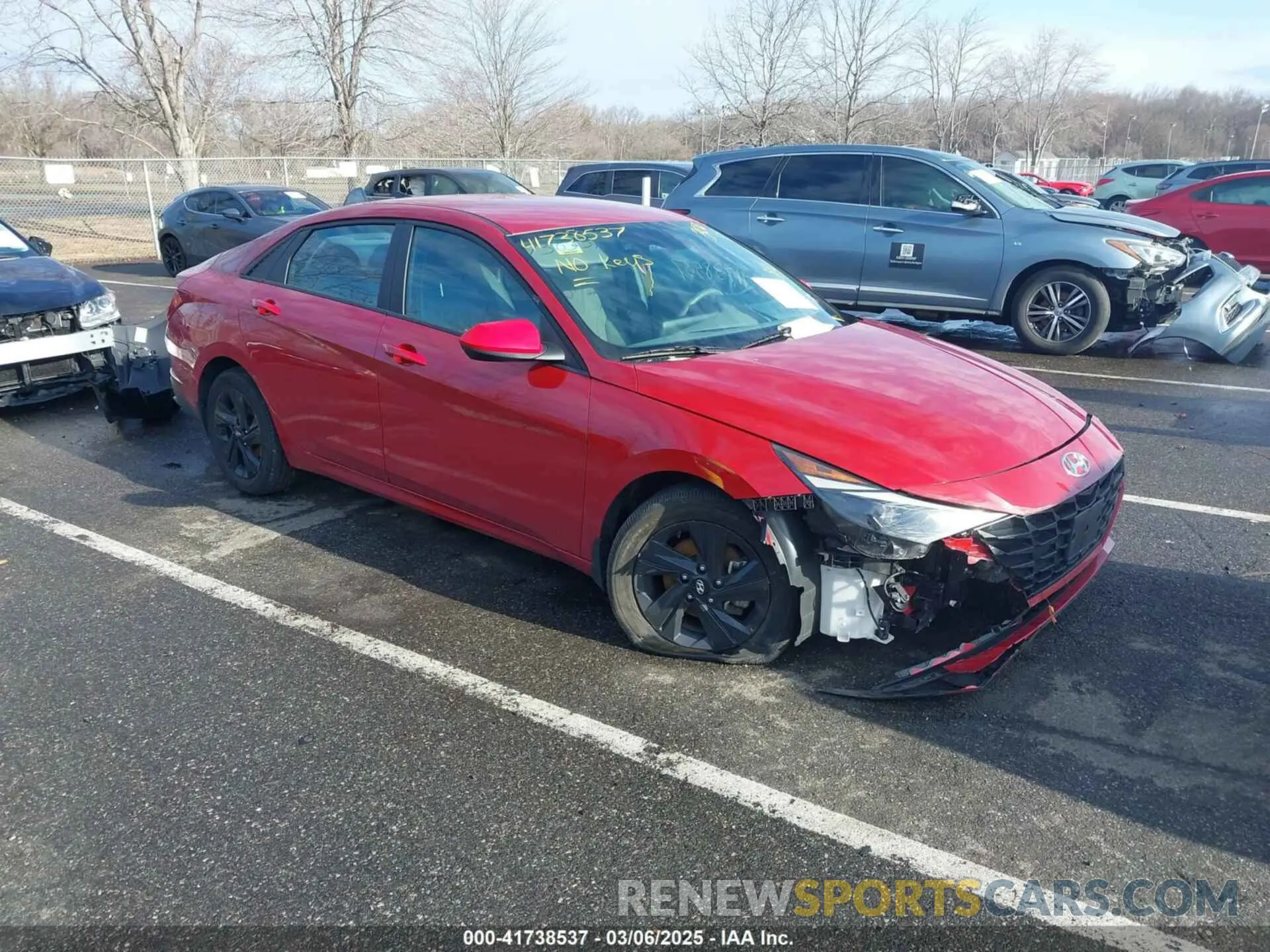 1 Photograph of a damaged car KMHLM4AG9PU522161 HYUNDAI ELANTRA 2023