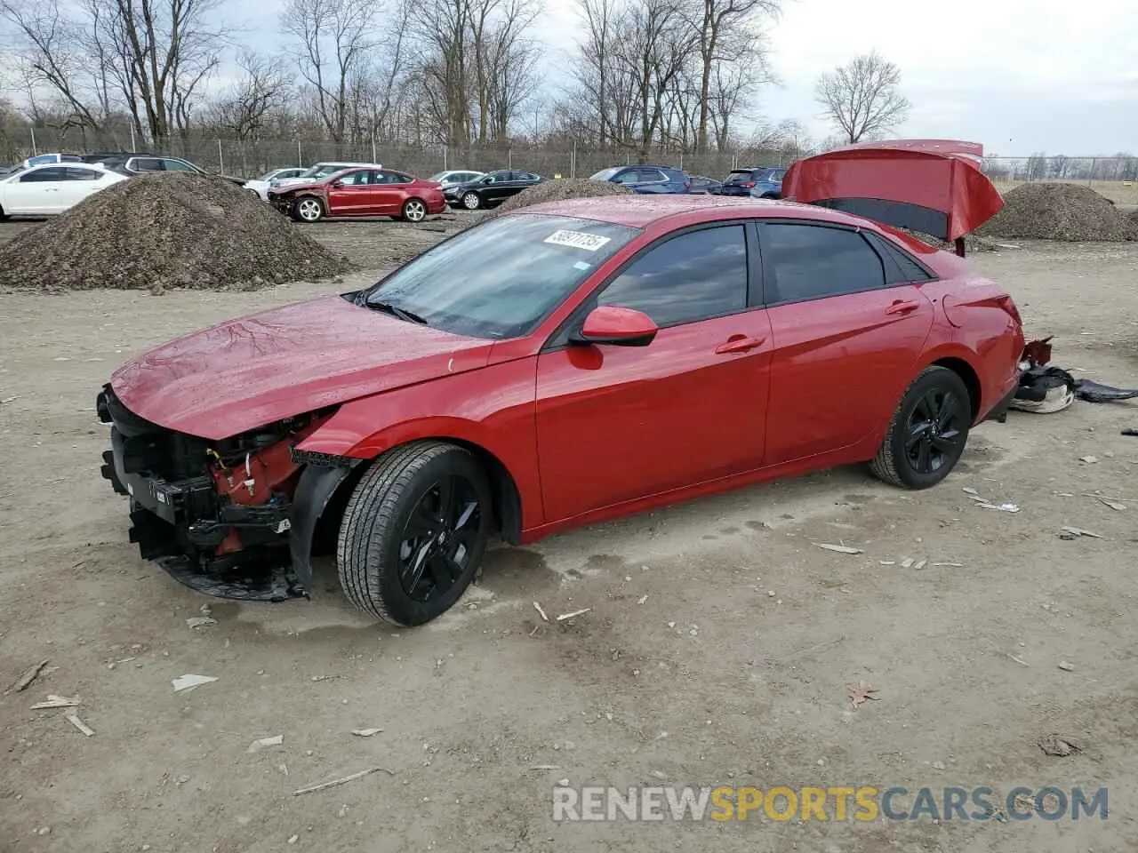 1 Photograph of a damaged car KMHLM4AGXPU414969 HYUNDAI ELANTRA 2023
