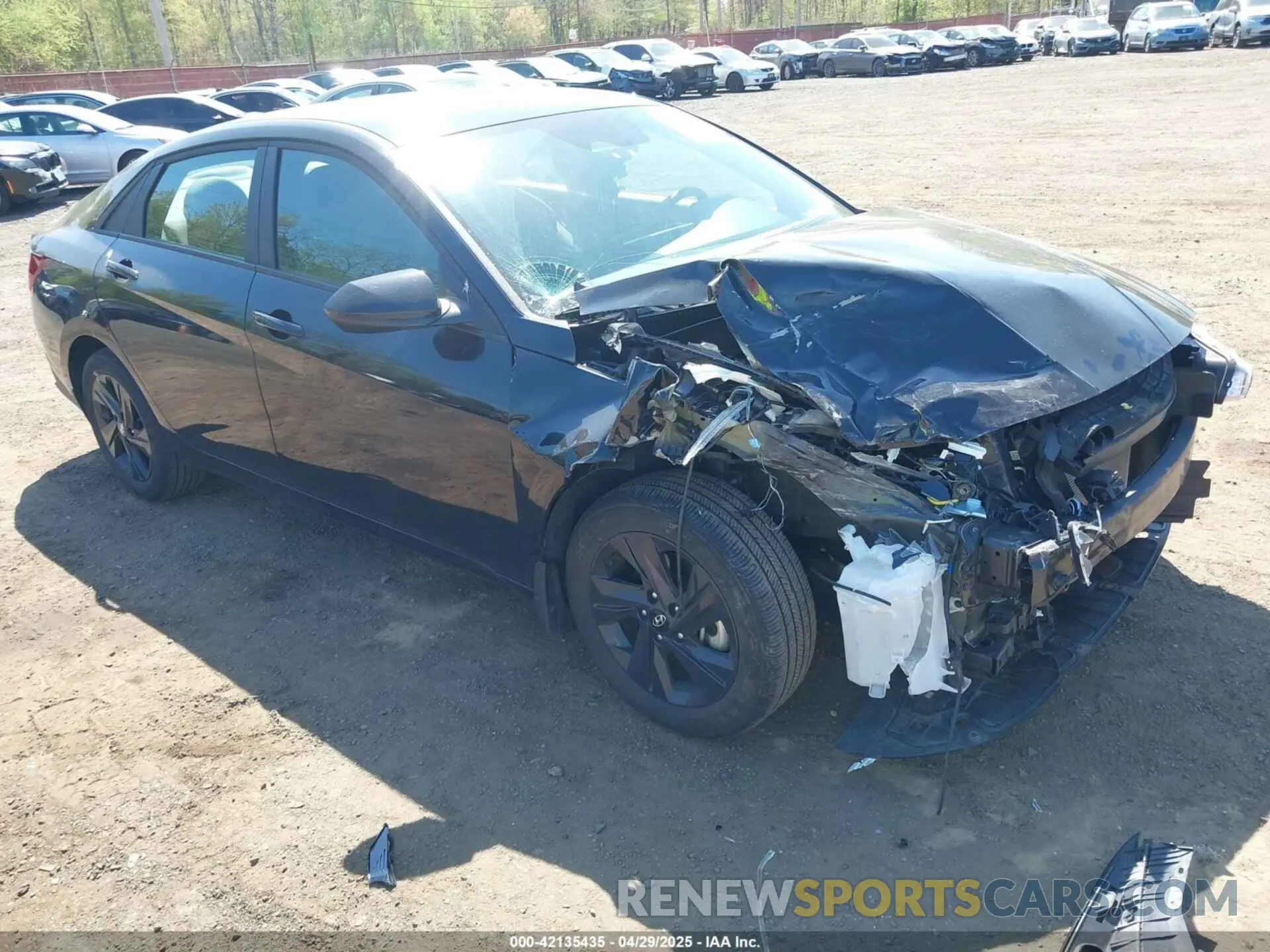 1 Photograph of a damaged car KMHLM4AGXPU511413 HYUNDAI ELANTRA 2023
