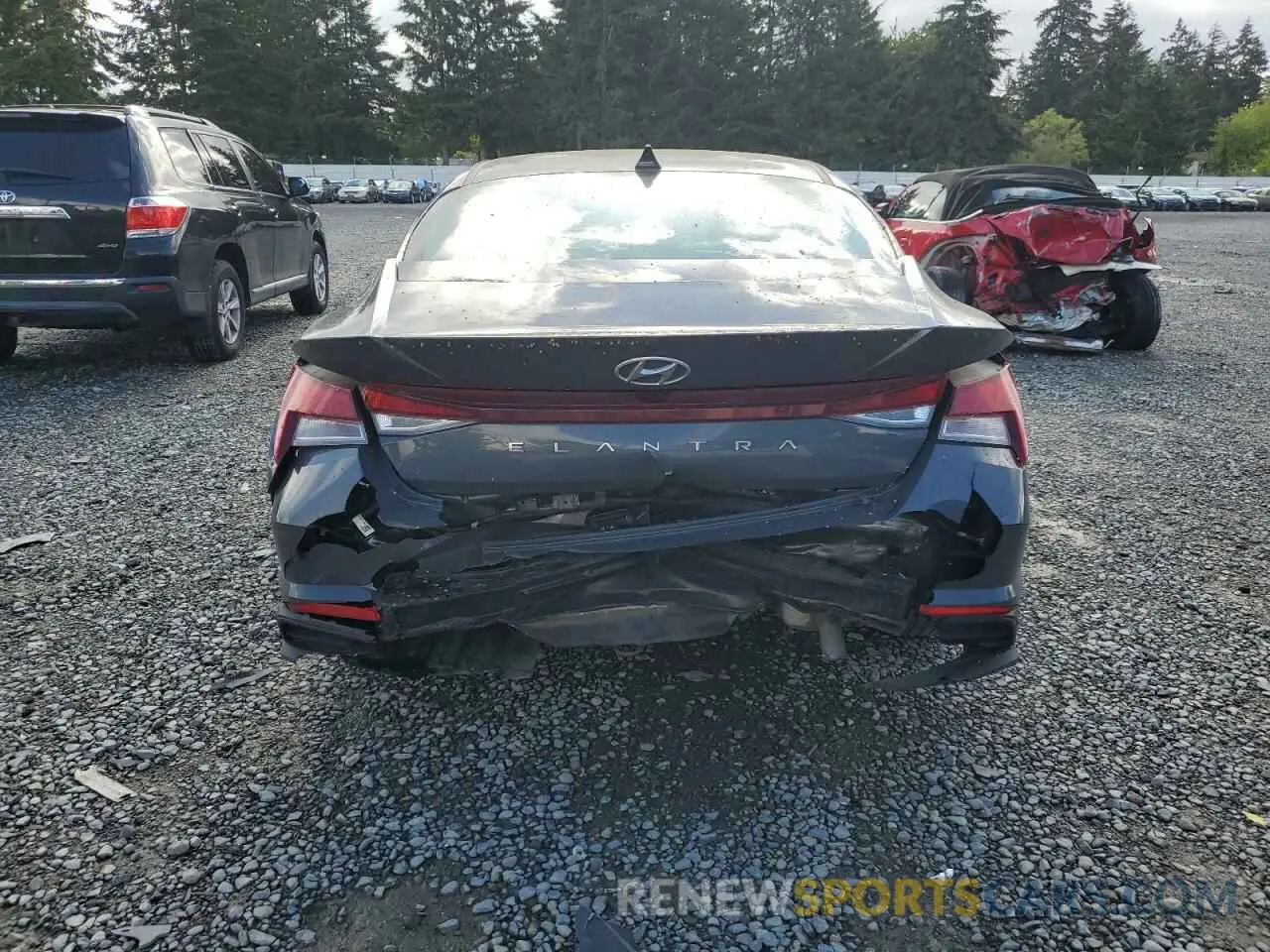 6 Photograph of a damaged car KMHLM4AGXPU580019 HYUNDAI ELANTRA 2023