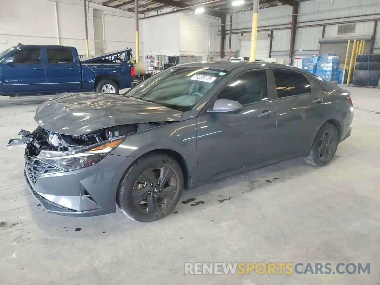 1 Photograph of a damaged car KMHLM4AGXPU625640 HYUNDAI ELANTRA 2023