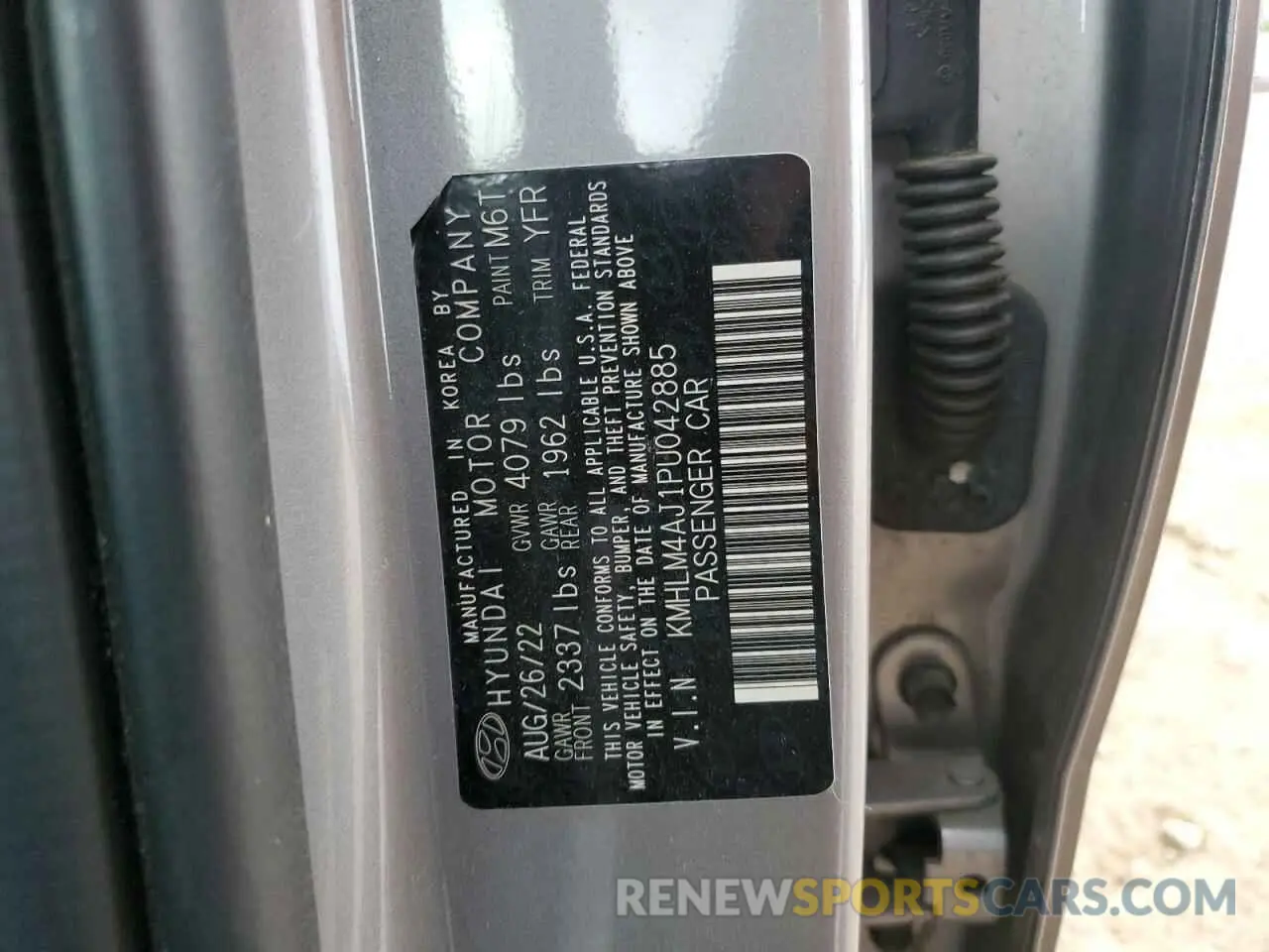 13 Photograph of a damaged car KMHLM4AJ1PU042885 HYUNDAI ELANTRA 2023