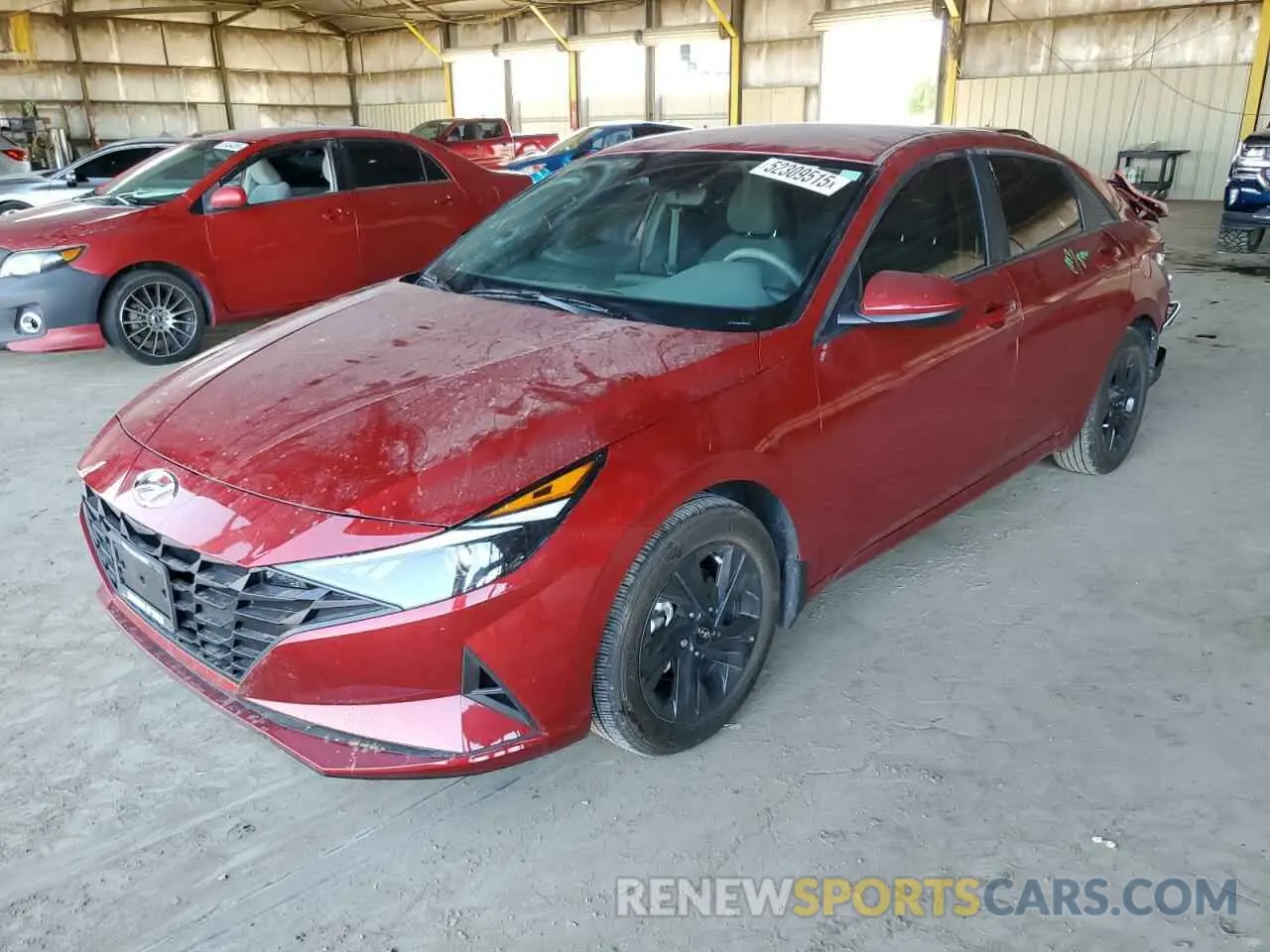 1 Photograph of a damaged car KMHLM4AJ1PU079113 HYUNDAI ELANTRA 2023