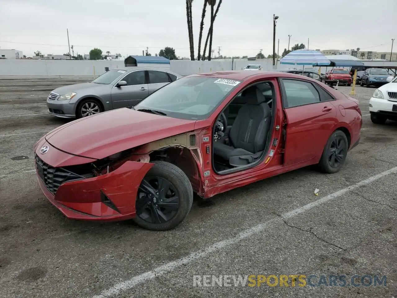 1 Photograph of a damaged car KMHLM4AJ6PU033650 HYUNDAI ELANTRA 2023