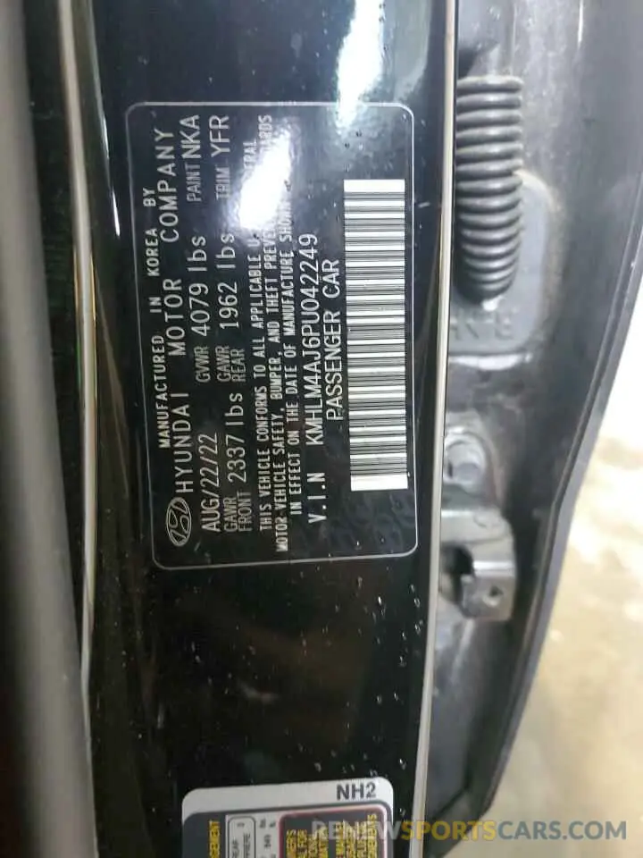 15 Photograph of a damaged car KMHLM4AJ6PU042249 HYUNDAI ELANTRA 2023