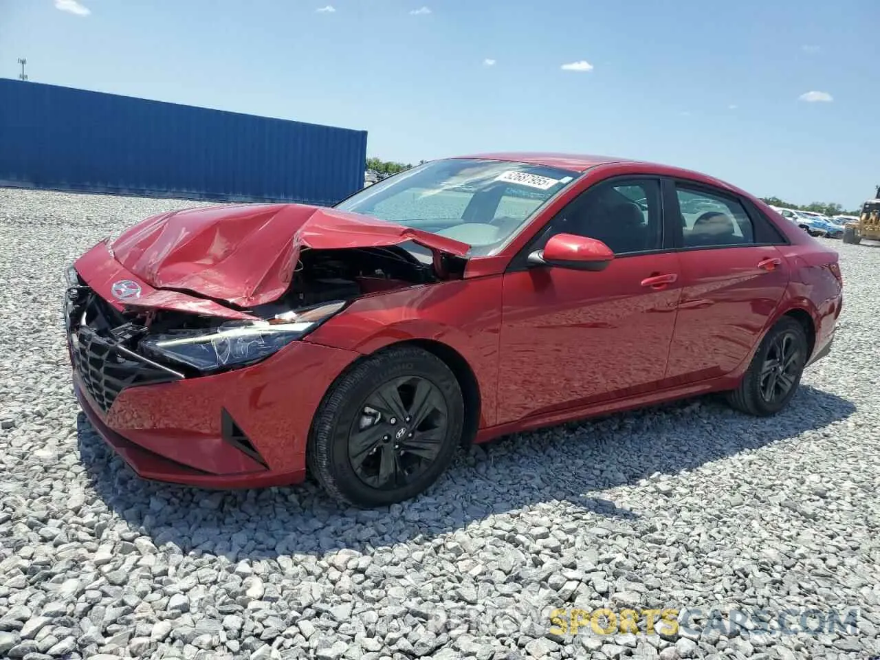 1 Photograph of a damaged car KMHLM4AJ7PU055009 HYUNDAI ELANTRA 2023