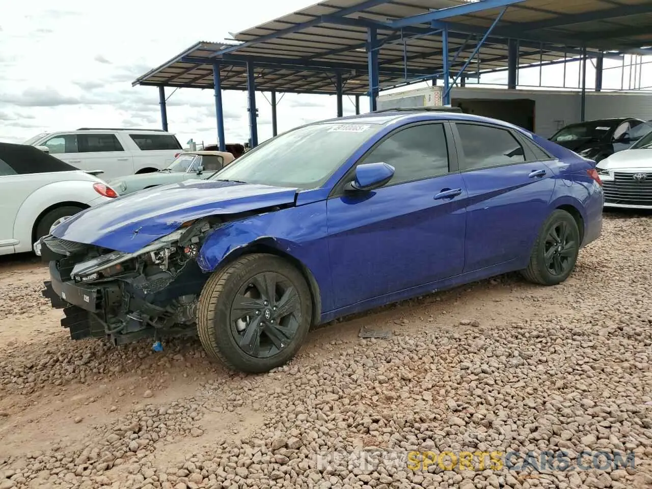 1 Photograph of a damaged car KMHLM4AJ7PU077401 HYUNDAI ELANTRA 2023