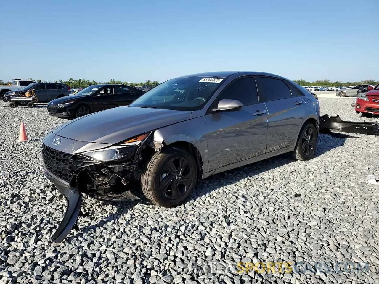 1 Photograph of a damaged car KMHLM4AJ9PU081644 HYUNDAI ELANTRA 2023