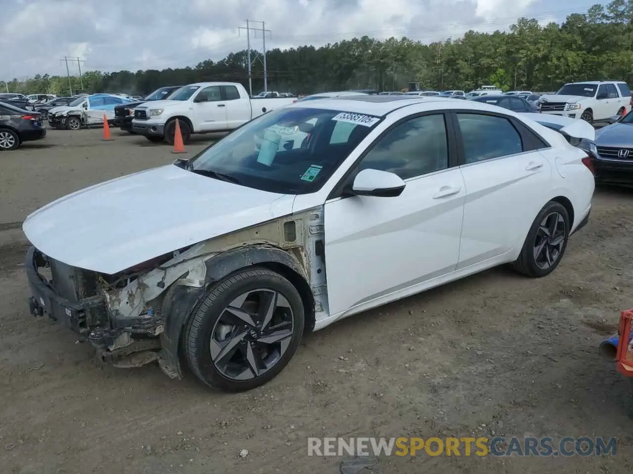 1 Photograph of a damaged car KMHLN4AJ5PU085722 HYUNDAI ELANTRA 2023