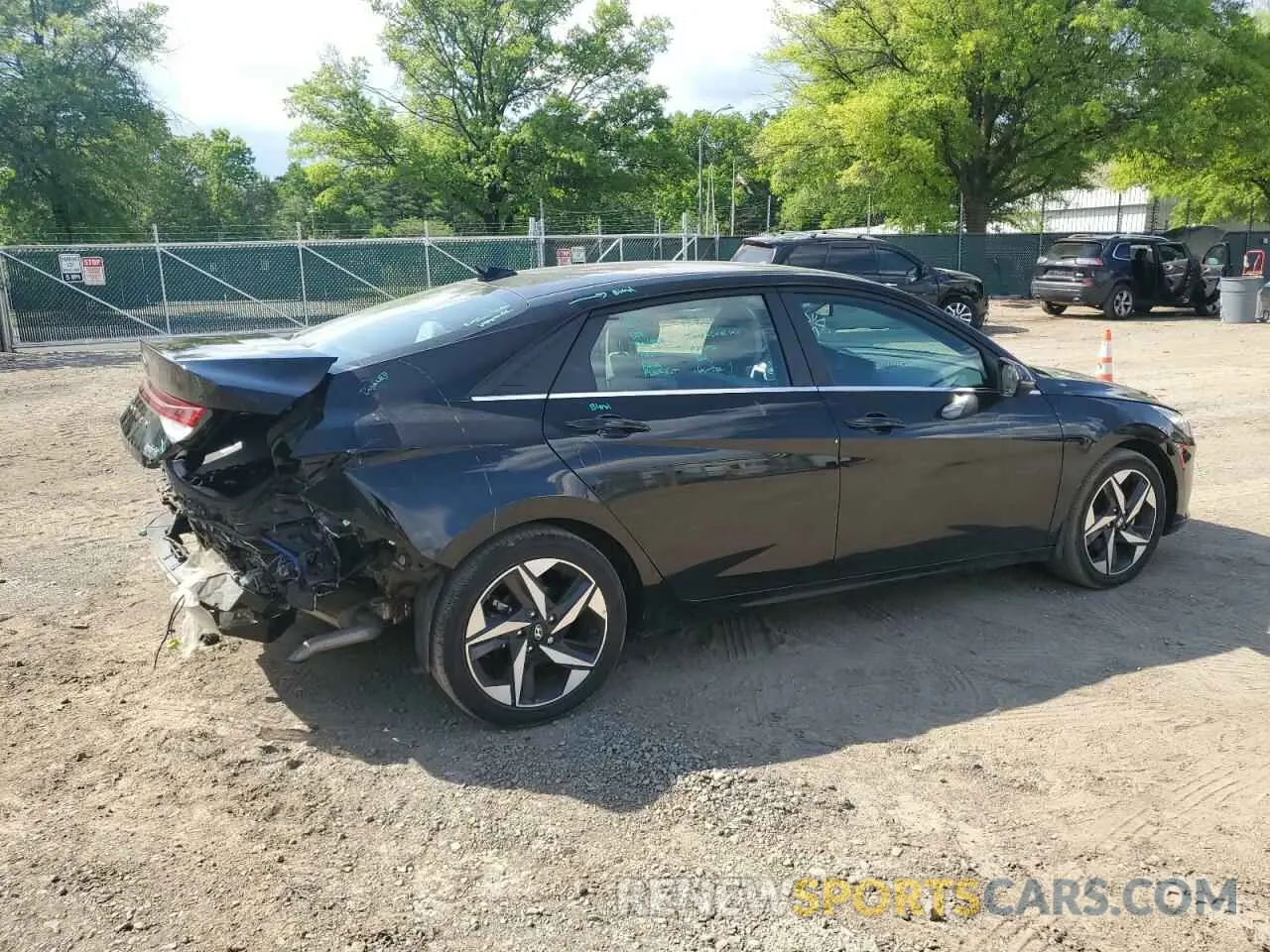 3 Photograph of a damaged car KMHLN4AJ7PU086757 HYUNDAI ELANTRA 2023