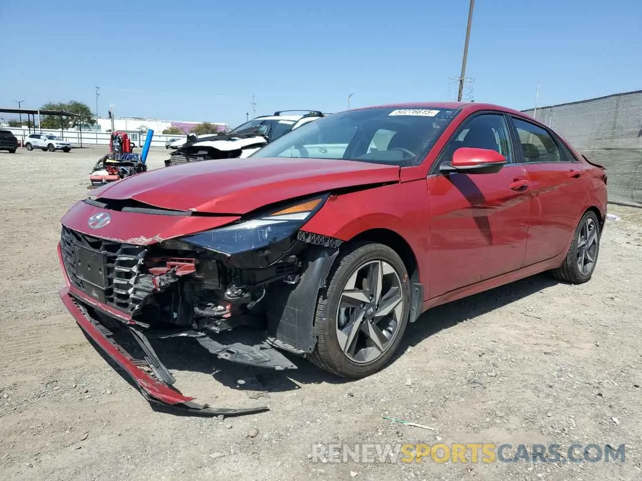 1 Photograph of a damaged car KMHLN4AJ8PU056912 HYUNDAI ELANTRA 2023