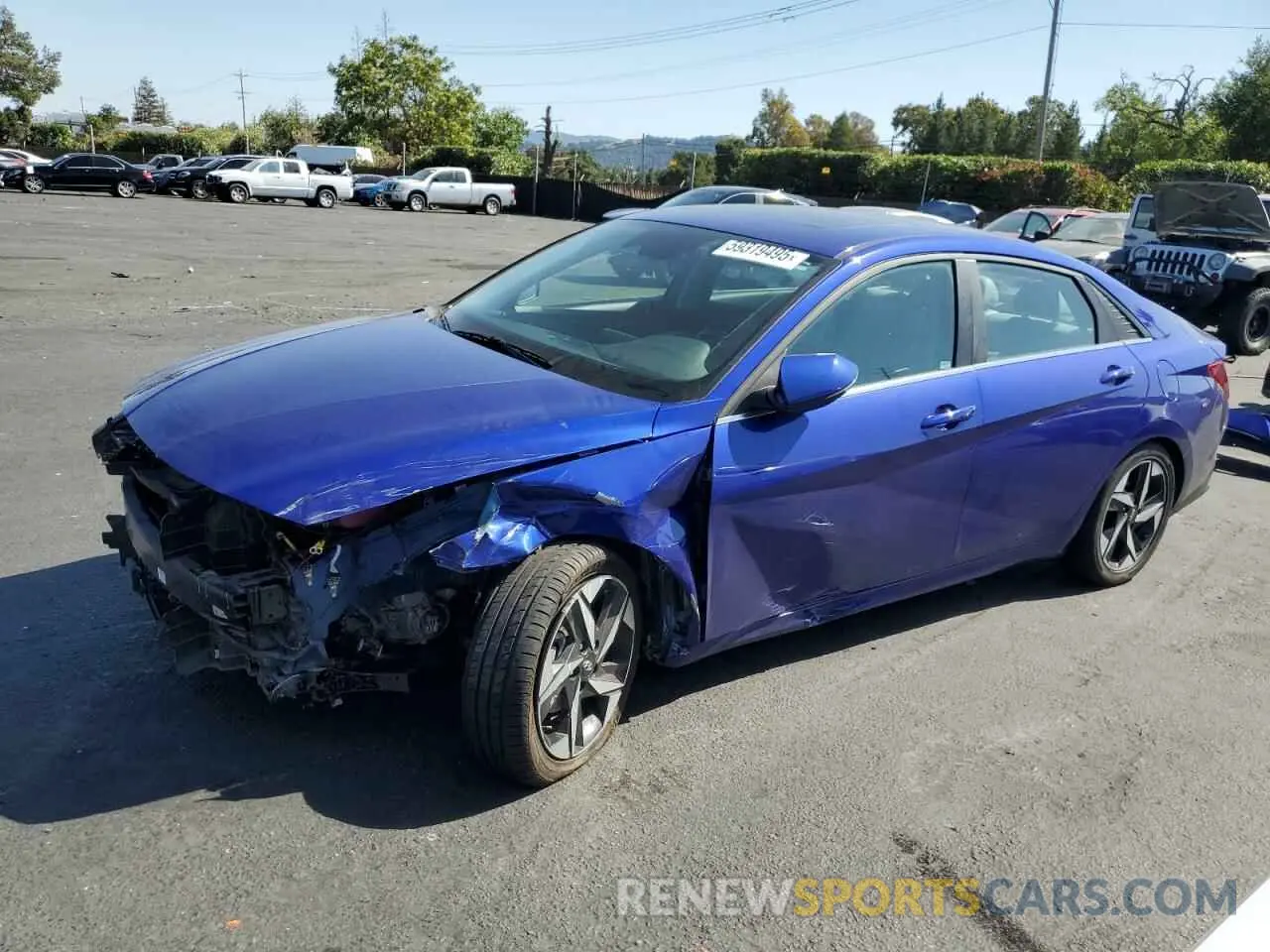 1 Photograph of a damaged car KMHLN4AJ8PU068767 HYUNDAI ELANTRA 2023
