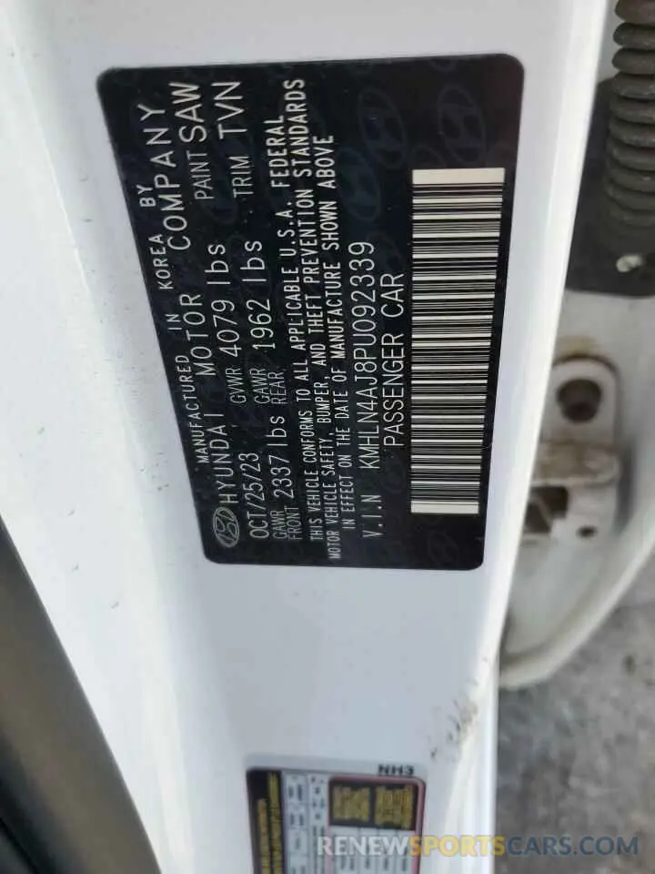 13 Photograph of a damaged car KMHLN4AJ8PU092339 HYUNDAI ELANTRA 2023