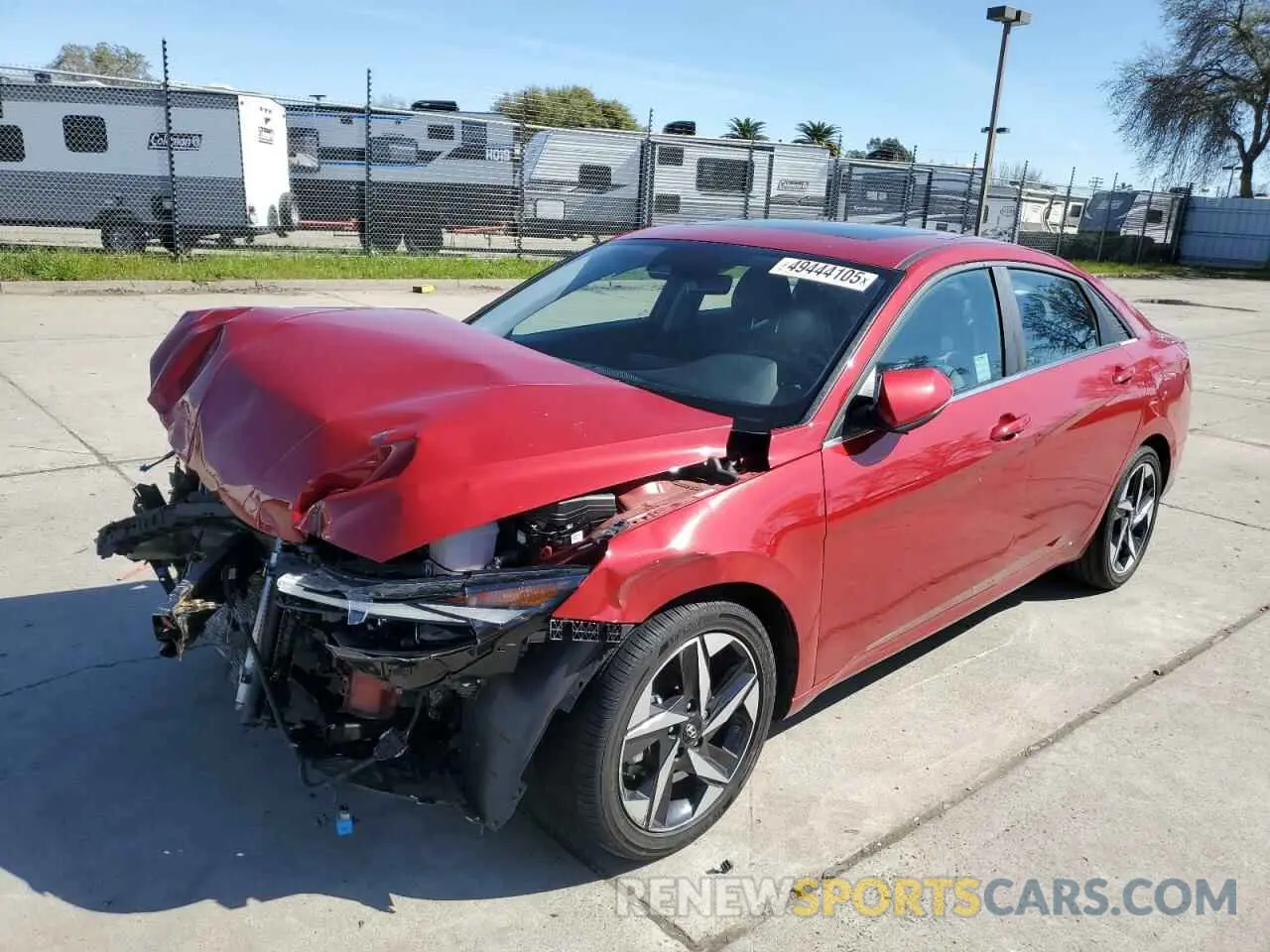 1 Photograph of a damaged car KMHLN4AJ9PU055722 HYUNDAI ELANTRA 2023