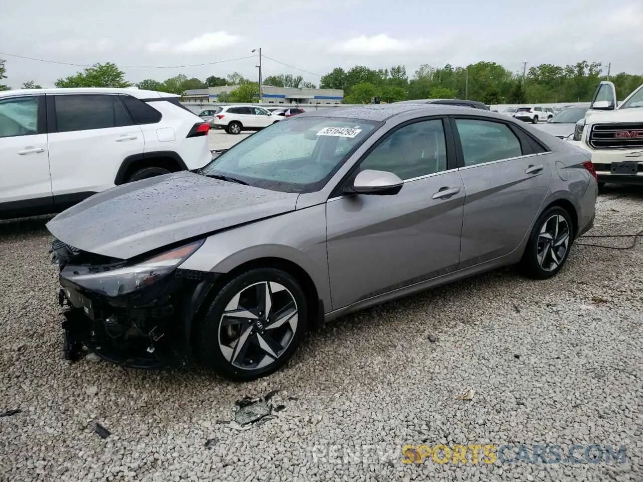1 Photograph of a damaged car KMHLN4AJ9PU057468 HYUNDAI ELANTRA 2023