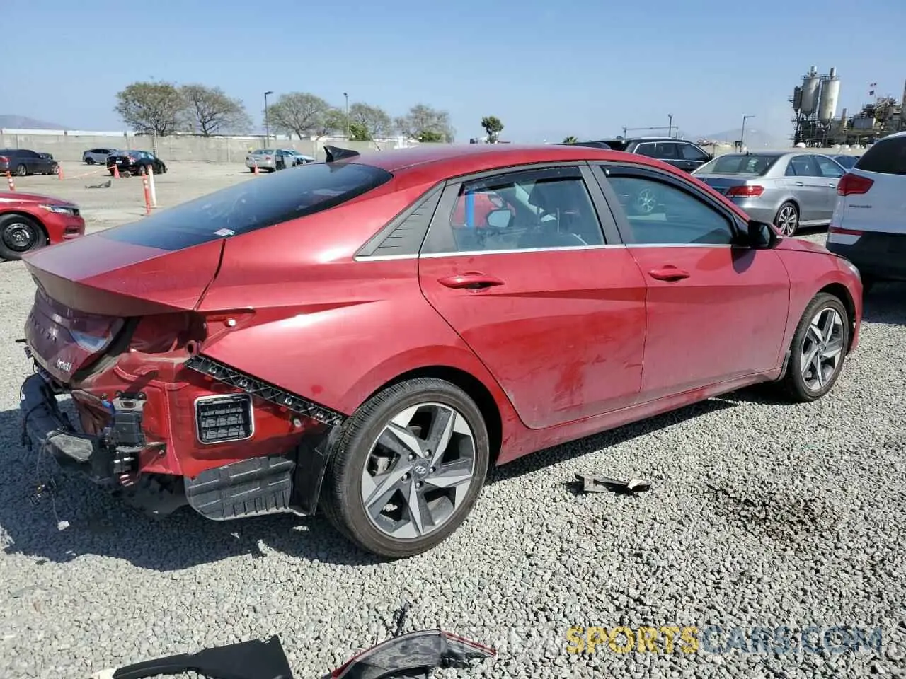 3 Photograph of a damaged car KMHLN4AJXPU058113 HYUNDAI ELANTRA 2023