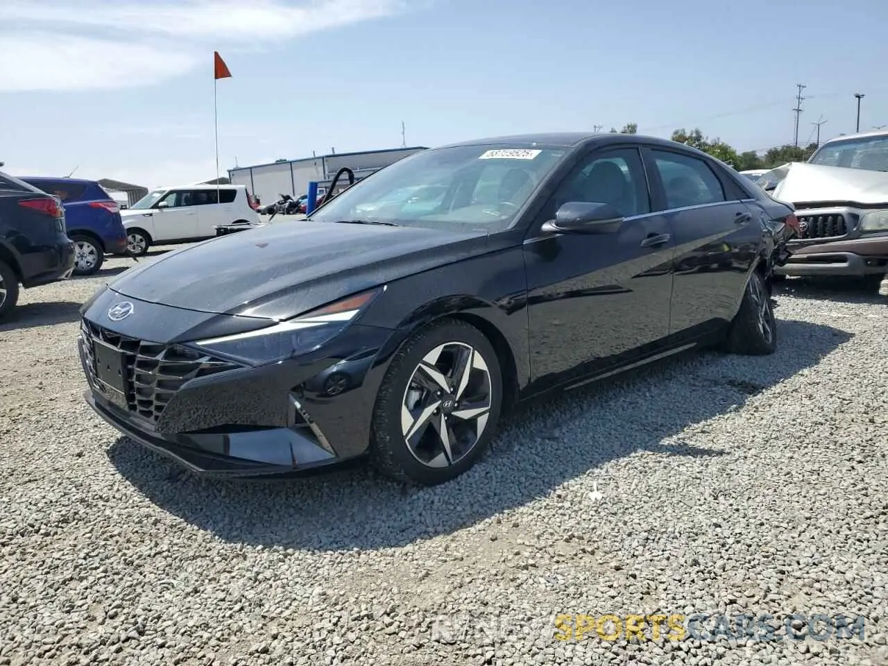 1 Photograph of a damaged car KMHLP4AG2PU462165 HYUNDAI ELANTRA 2023