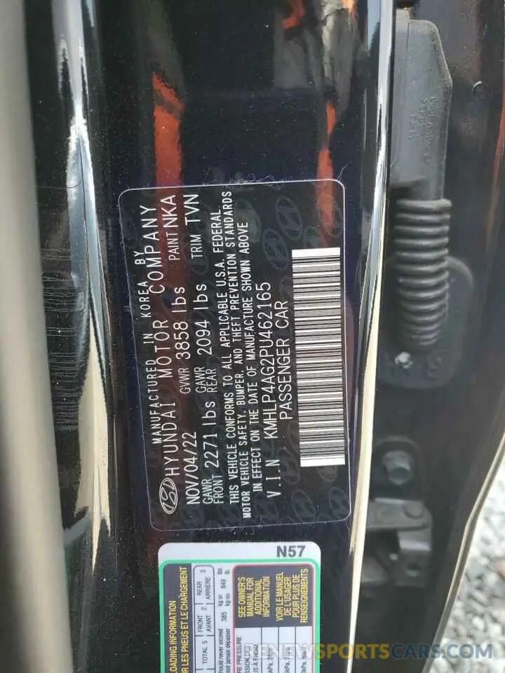 12 Photograph of a damaged car KMHLP4AG2PU462165 HYUNDAI ELANTRA 2023
