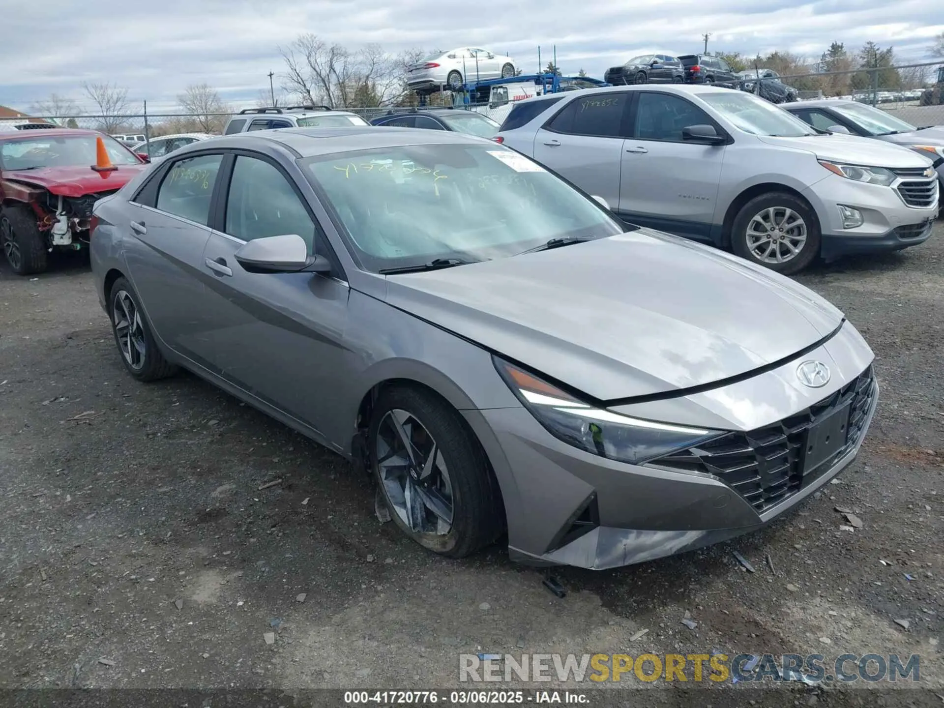 1 Photograph of a damaged car KMHLP4AG2PU485980 HYUNDAI ELANTRA 2023