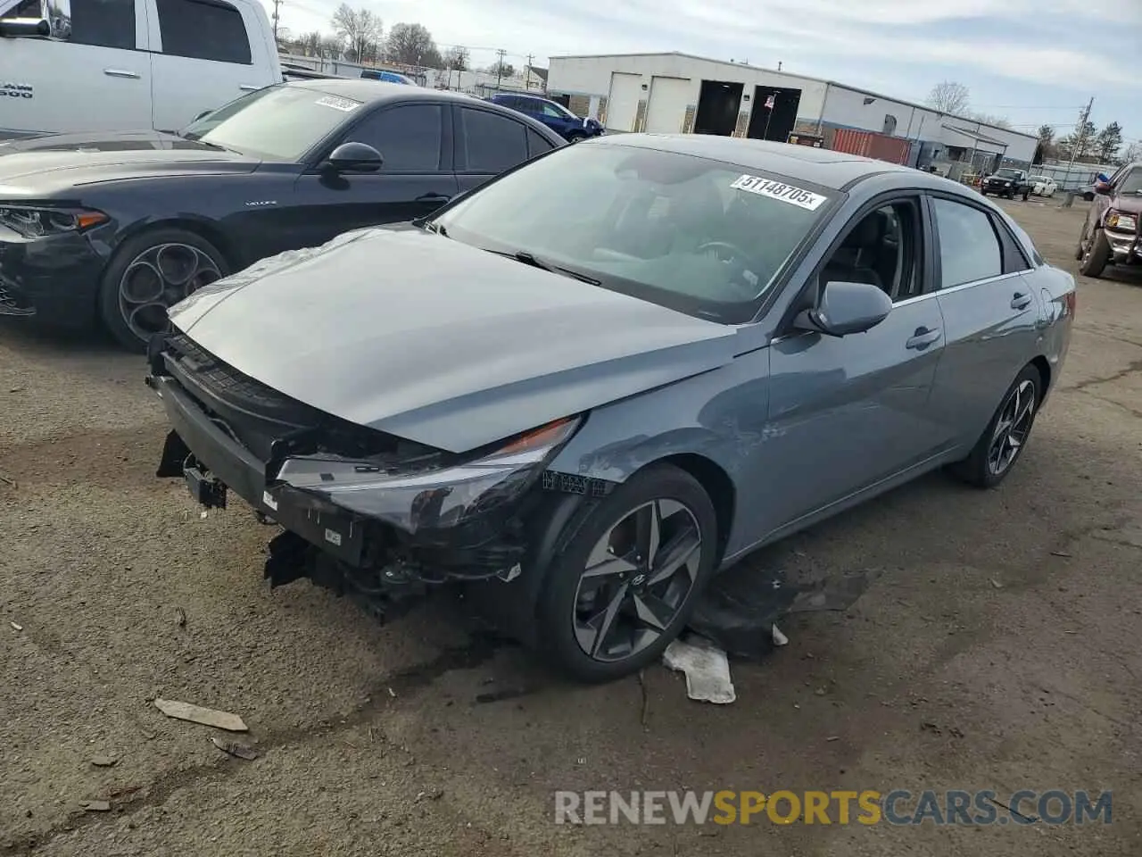 1 Photograph of a damaged car KMHLP4AG3PU382230 HYUNDAI ELANTRA 2023