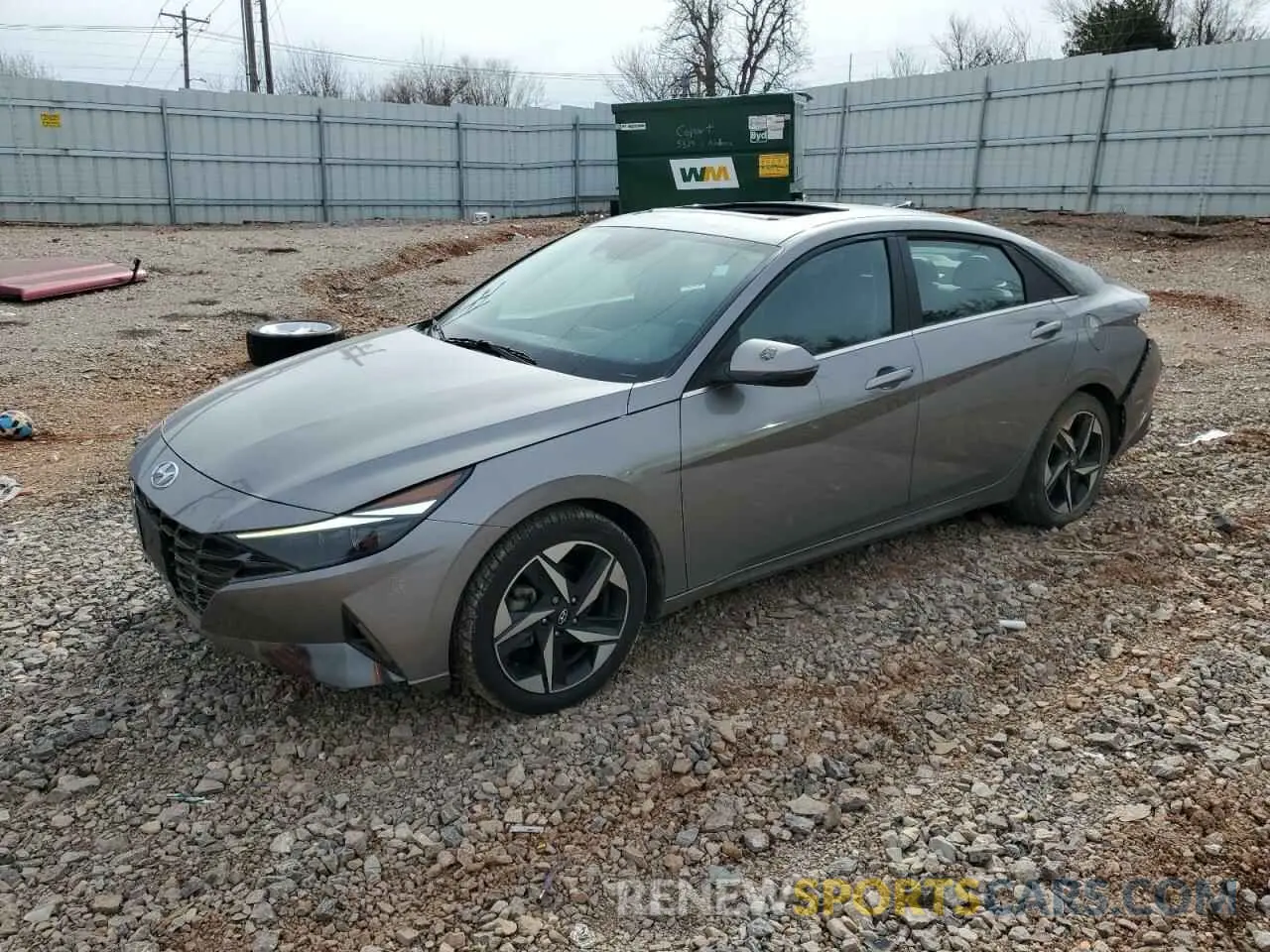 1 Photograph of a damaged car KMHLP4AG3PU394491 HYUNDAI ELANTRA 2023