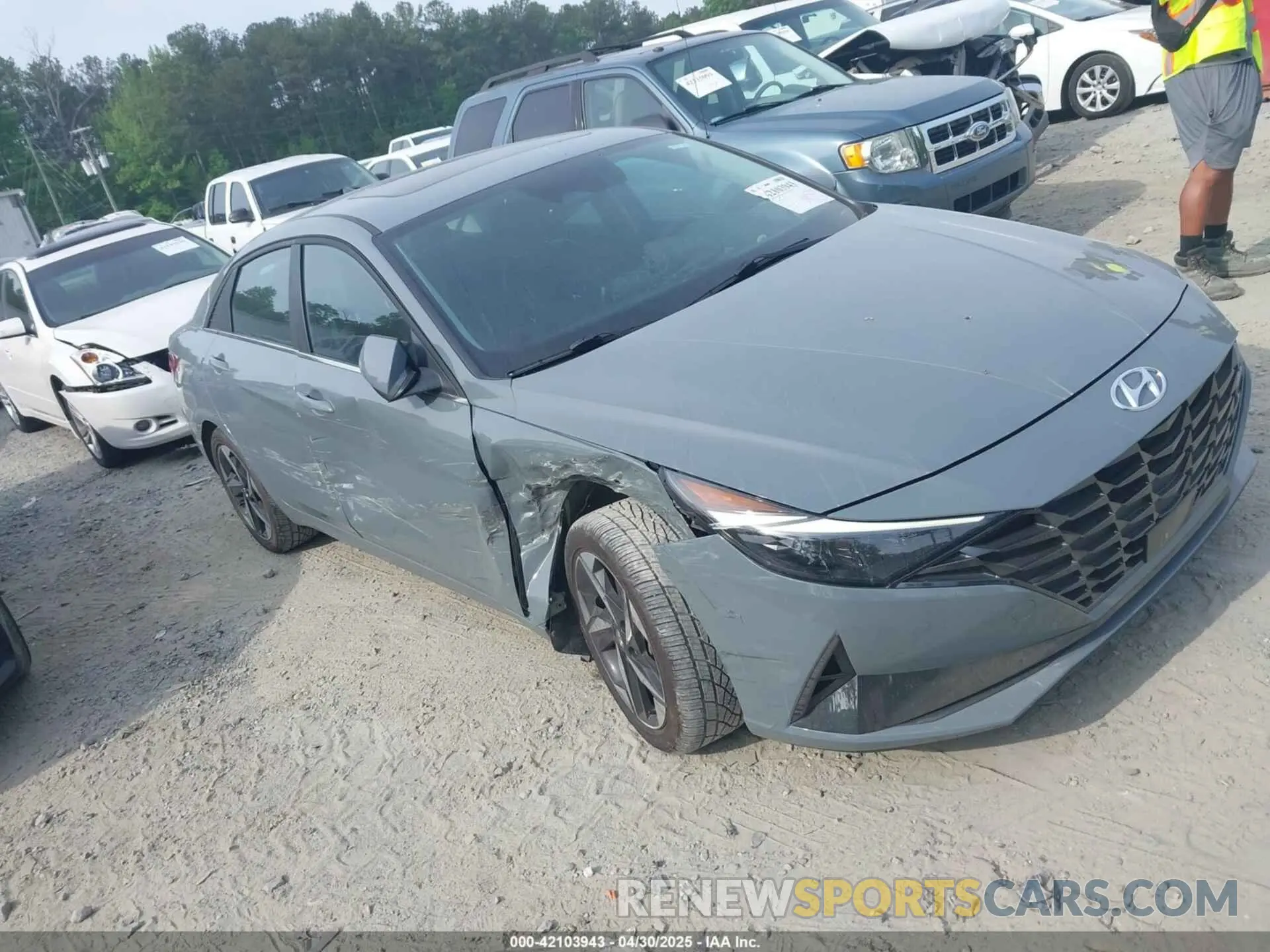 1 Photograph of a damaged car KMHLP4AG3PU404565 HYUNDAI ELANTRA 2023